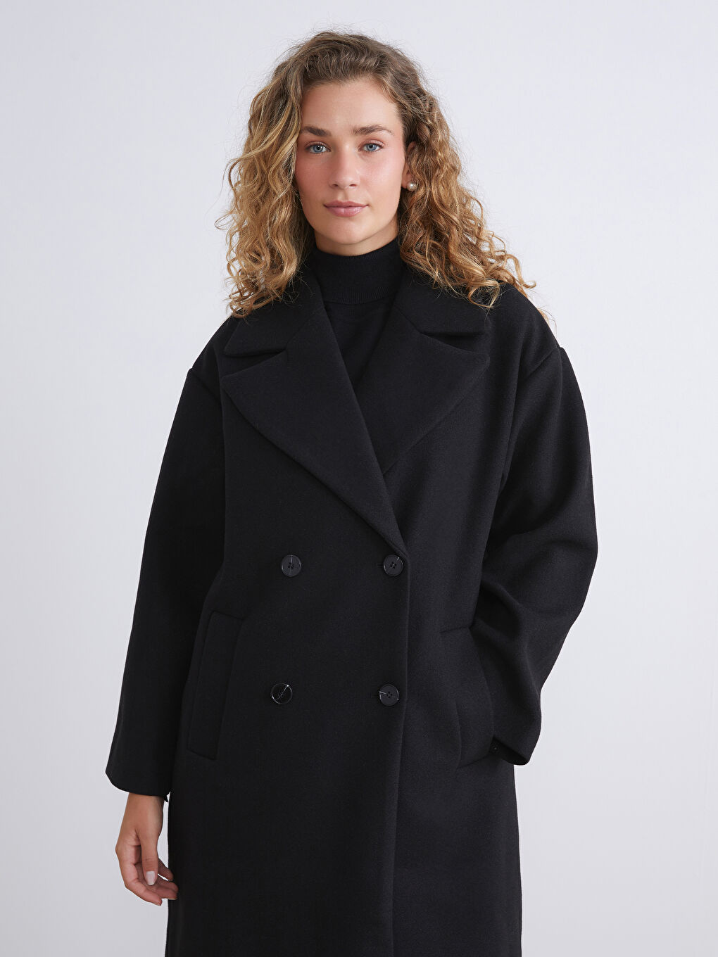 Double Breasted Women's Cachet Overcoat