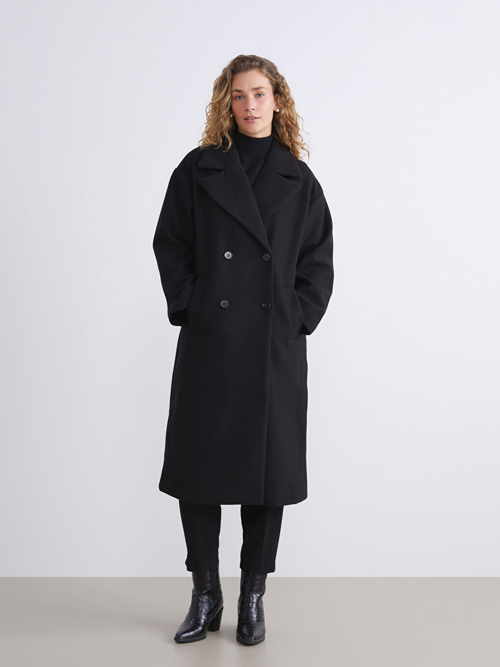 Double Breasted Women's Cachet Overcoat-1