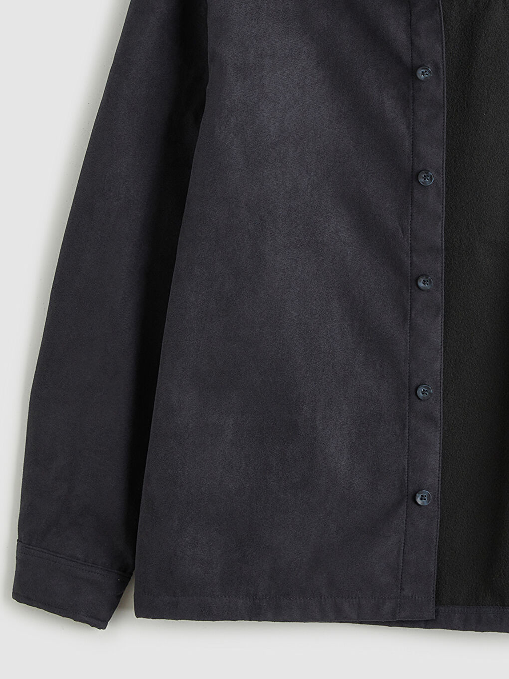 Antrasit Rahat Kalıp Erkek Gömlek Ceket-5