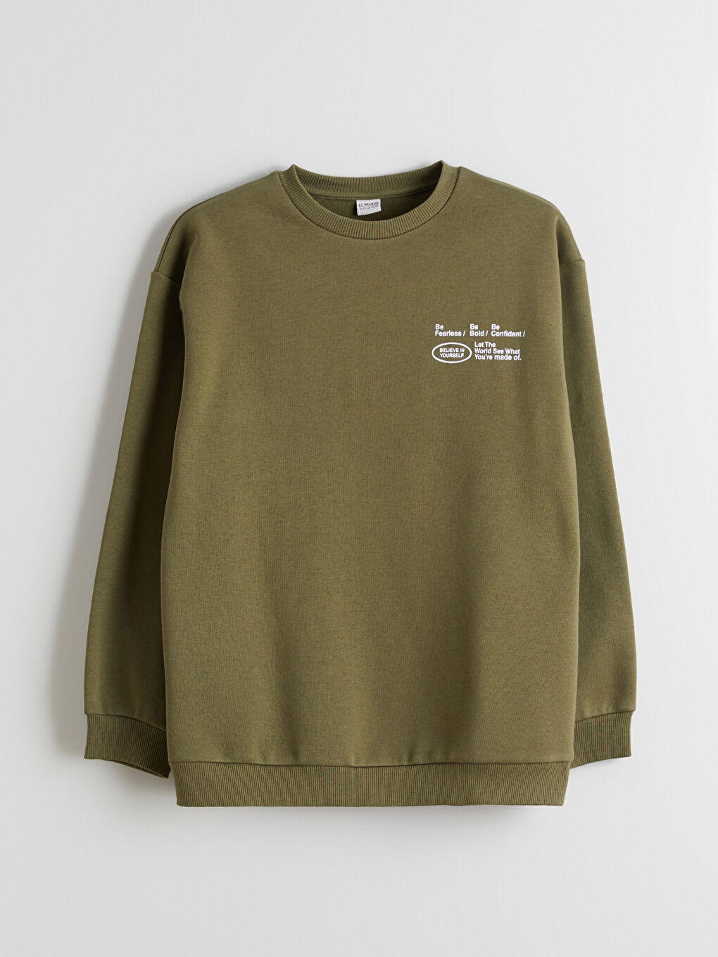 Crew Neck Printed Boys' Sweatshirt-1