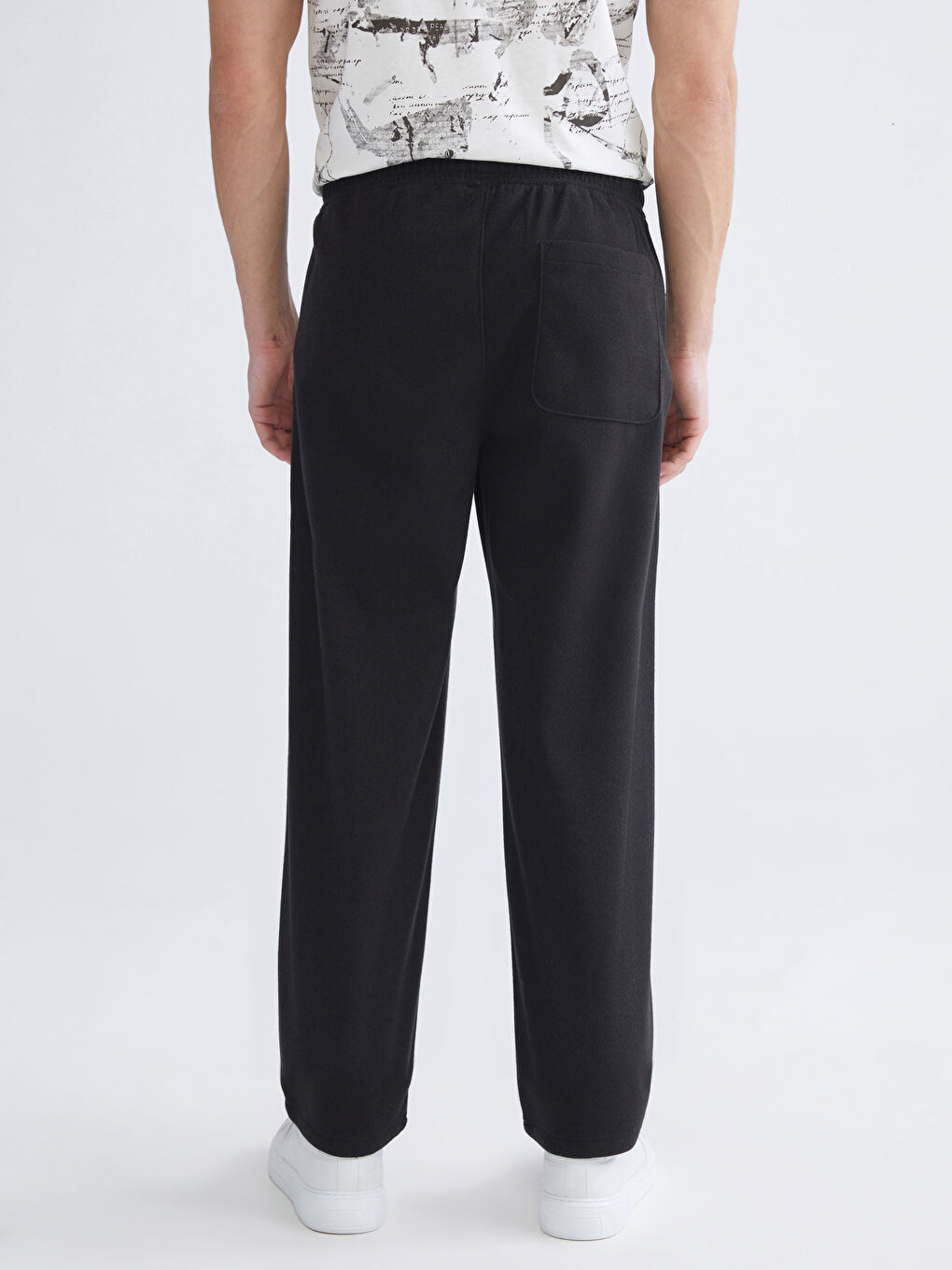 Antrasit Standart Kalıp Erkek Pileli  Pantolon-3