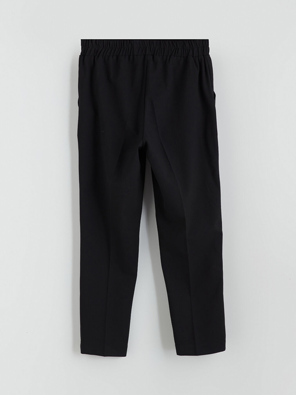 Pantalon Cigarette à Taille Élastiquée pour Femmes-14