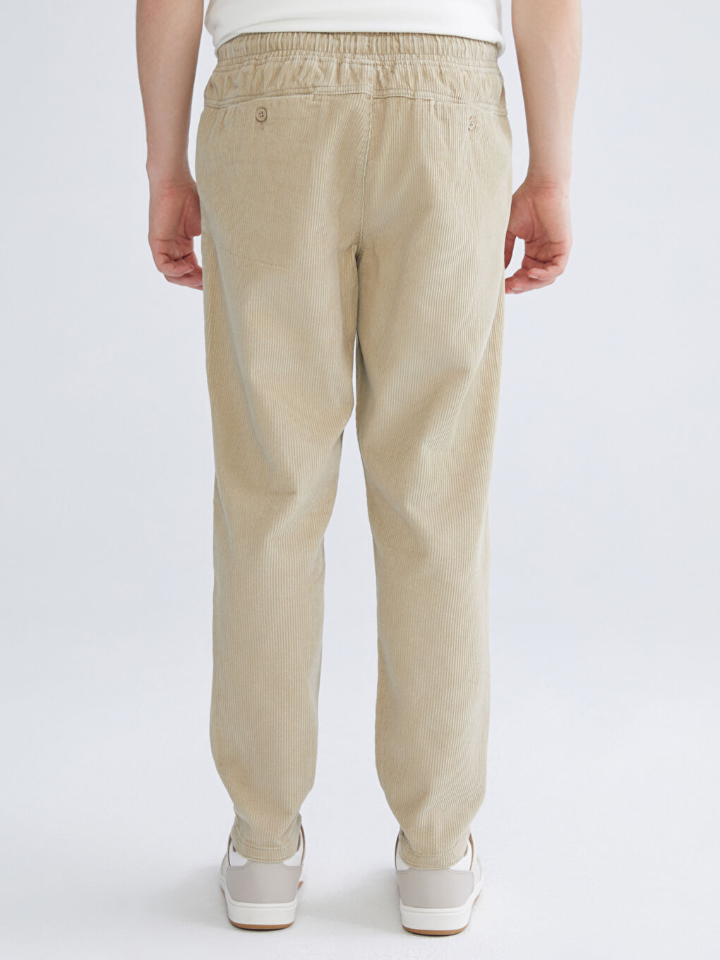 Мужчины Бежевый Брюки-3