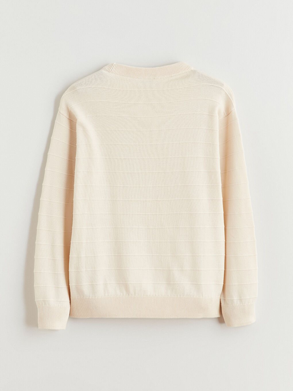 Crew Neck Textured Boys' Knitwear Sweater-2