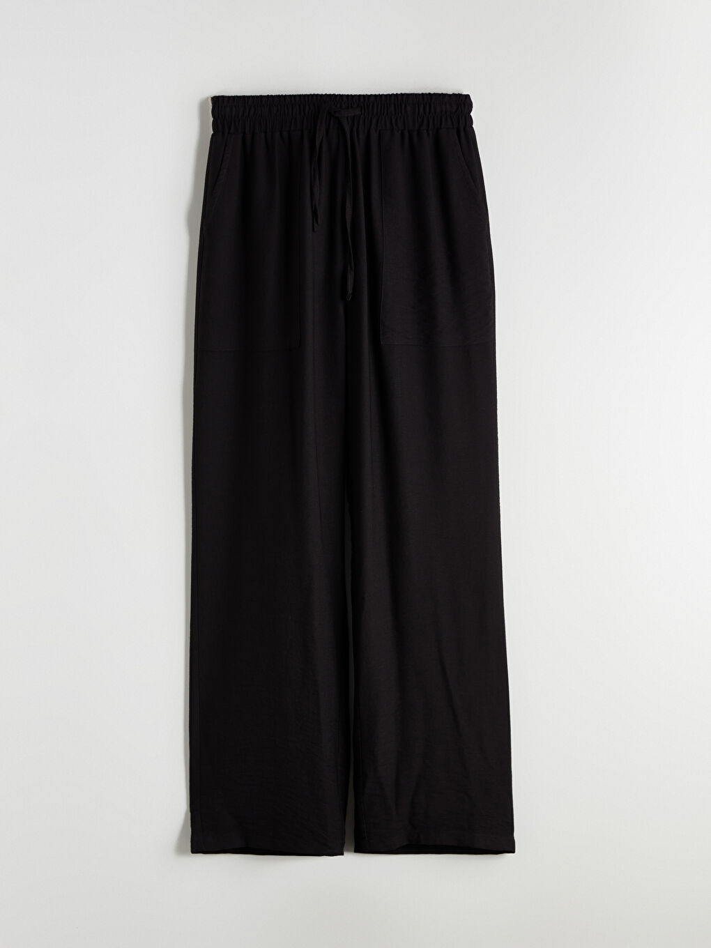Pantalon Taille Élastiquée Coupe Carotte pour Femmes-5