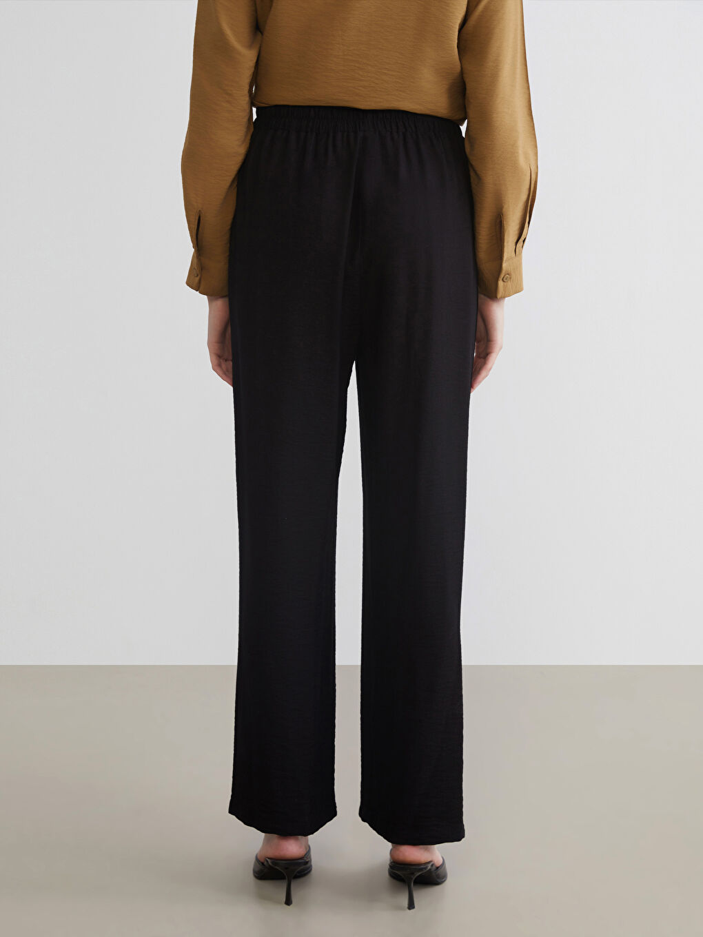 Әйелдерге арналған серпімді белдік сәбіз тәрізді пішім шалбар-6