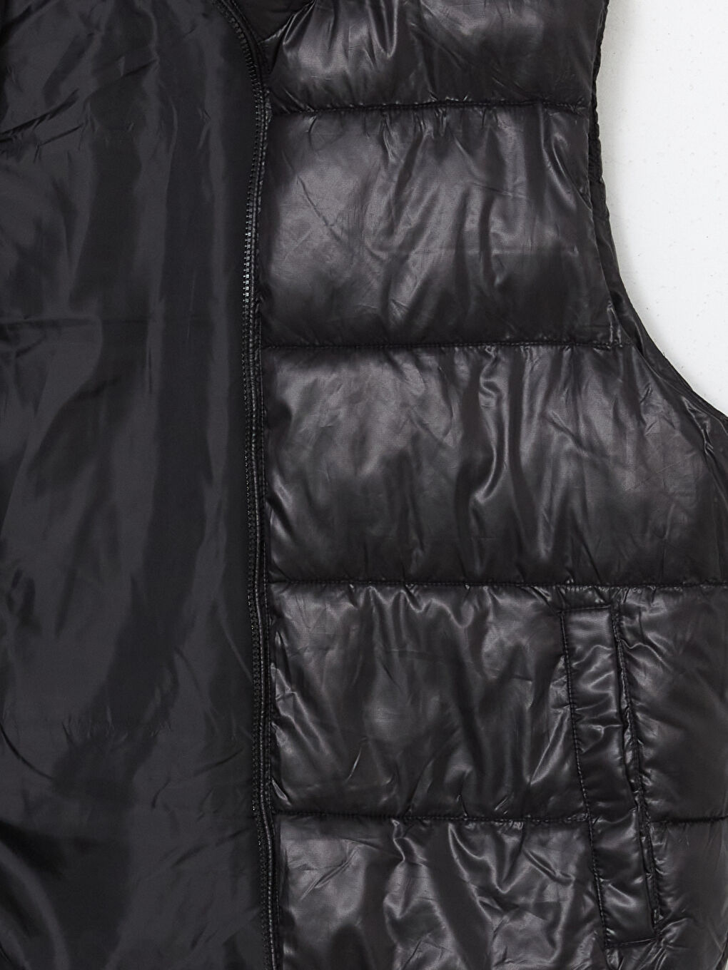 Siyah Dik Yaka Erkek Şişme Yelek-7