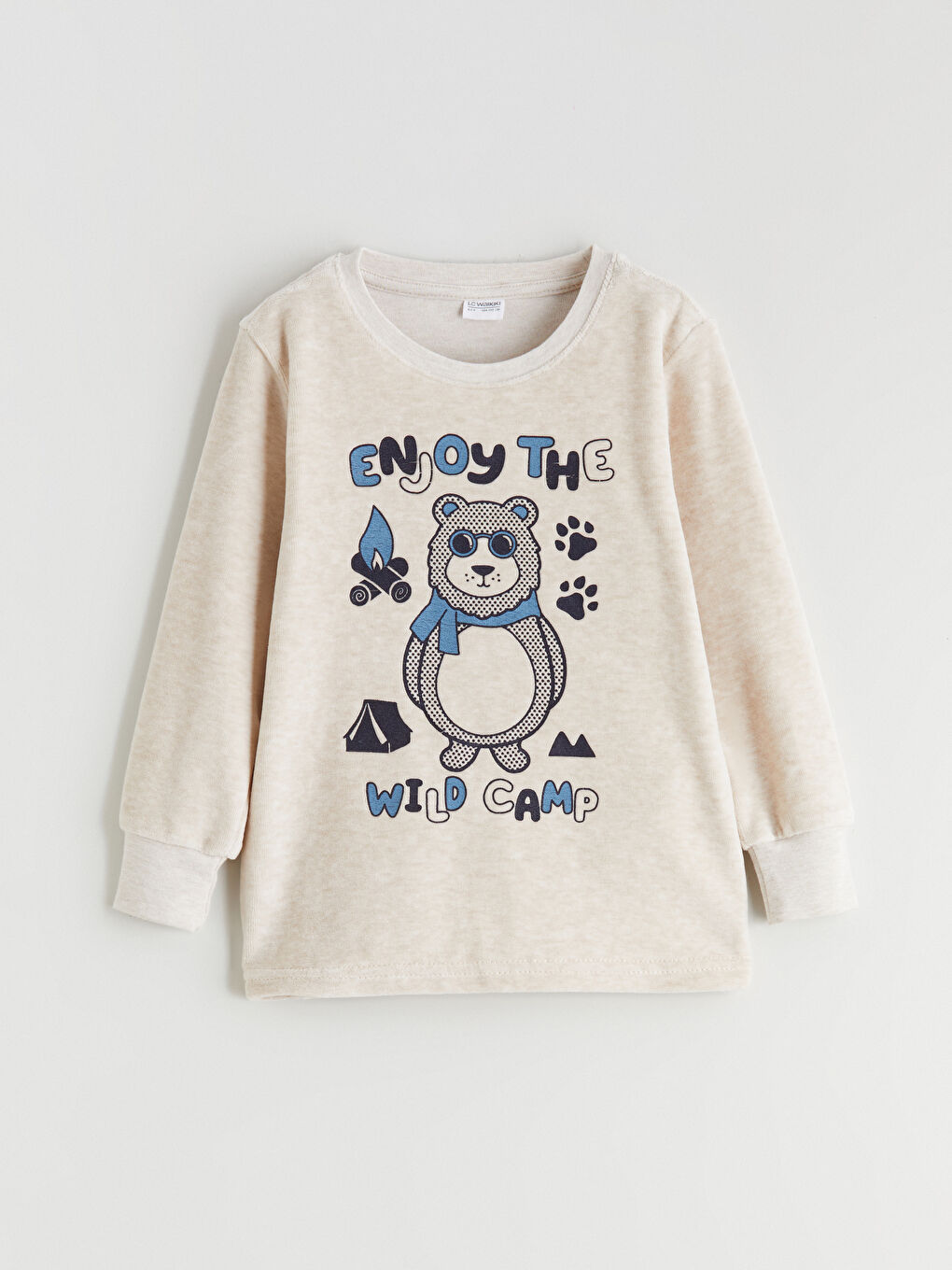 Velvet Printed Boys' Pyjamas Set-1