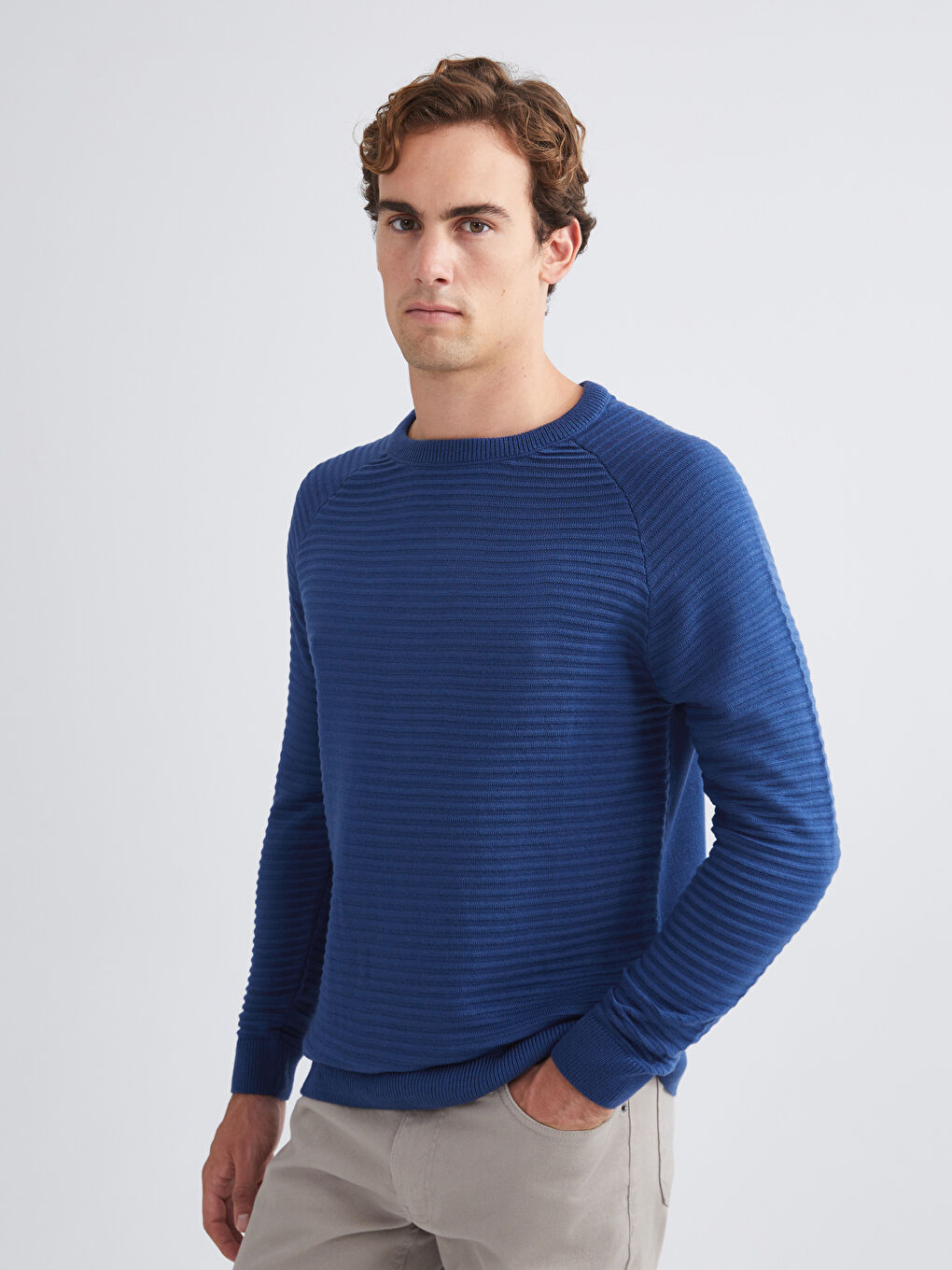 Pull-over Col rond Manches longues pour Hommes en Tricot