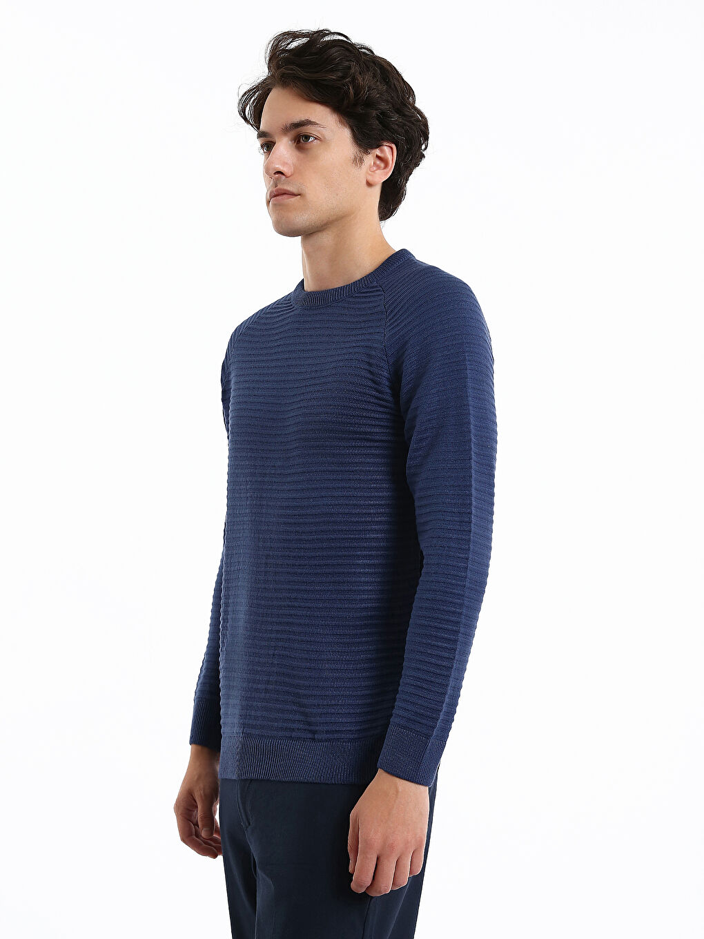 Pull-over Col rond Manches longues pour Hommes en Tricot-6