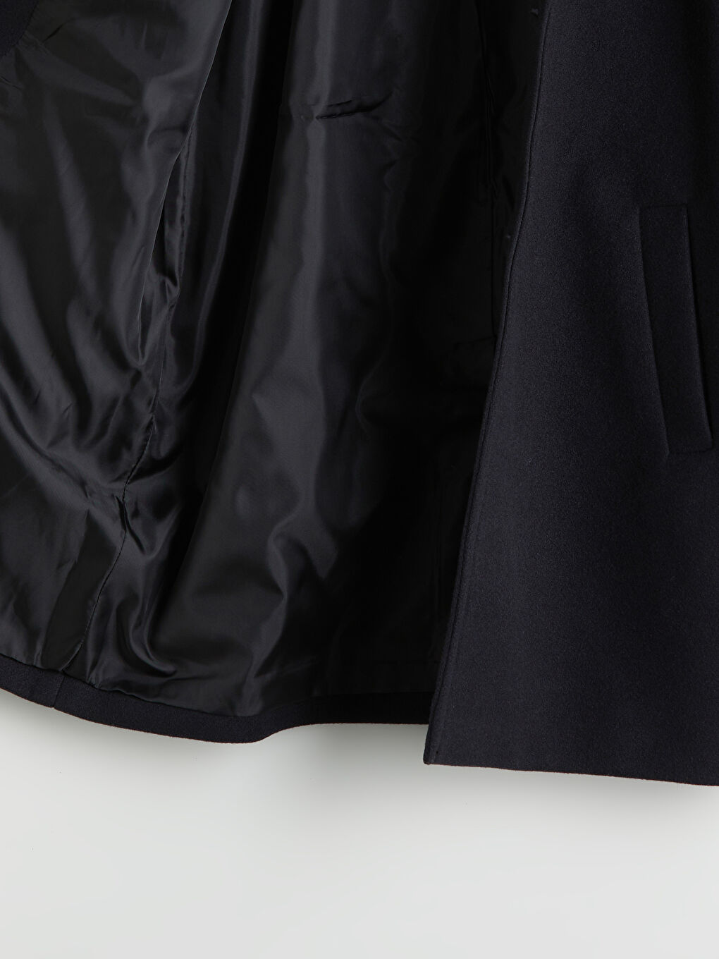 Siyah Erkek Çocuk Kaşe Kaban-1