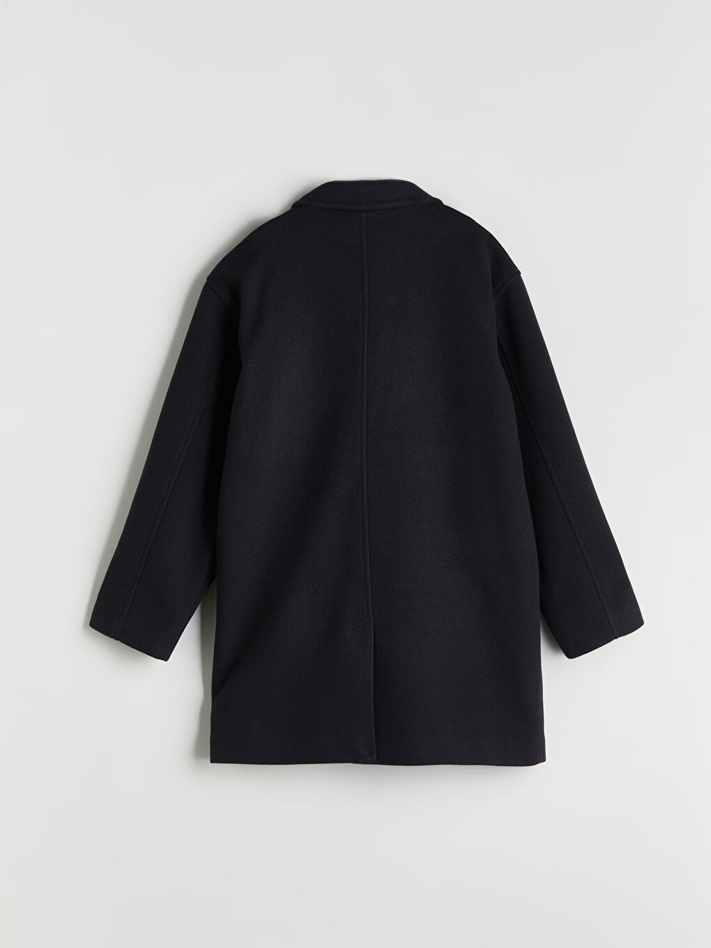 Siyah Erkek Çocuk Kaşe Kaban-2