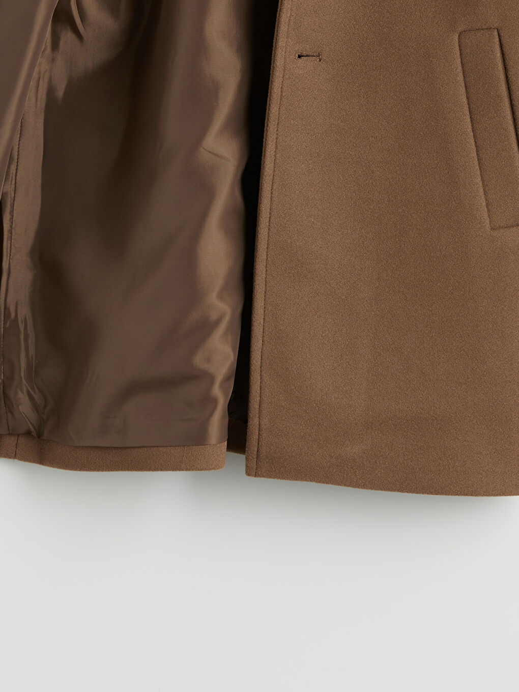 Bej Erkek Çocuk Kaşe Kaban-2