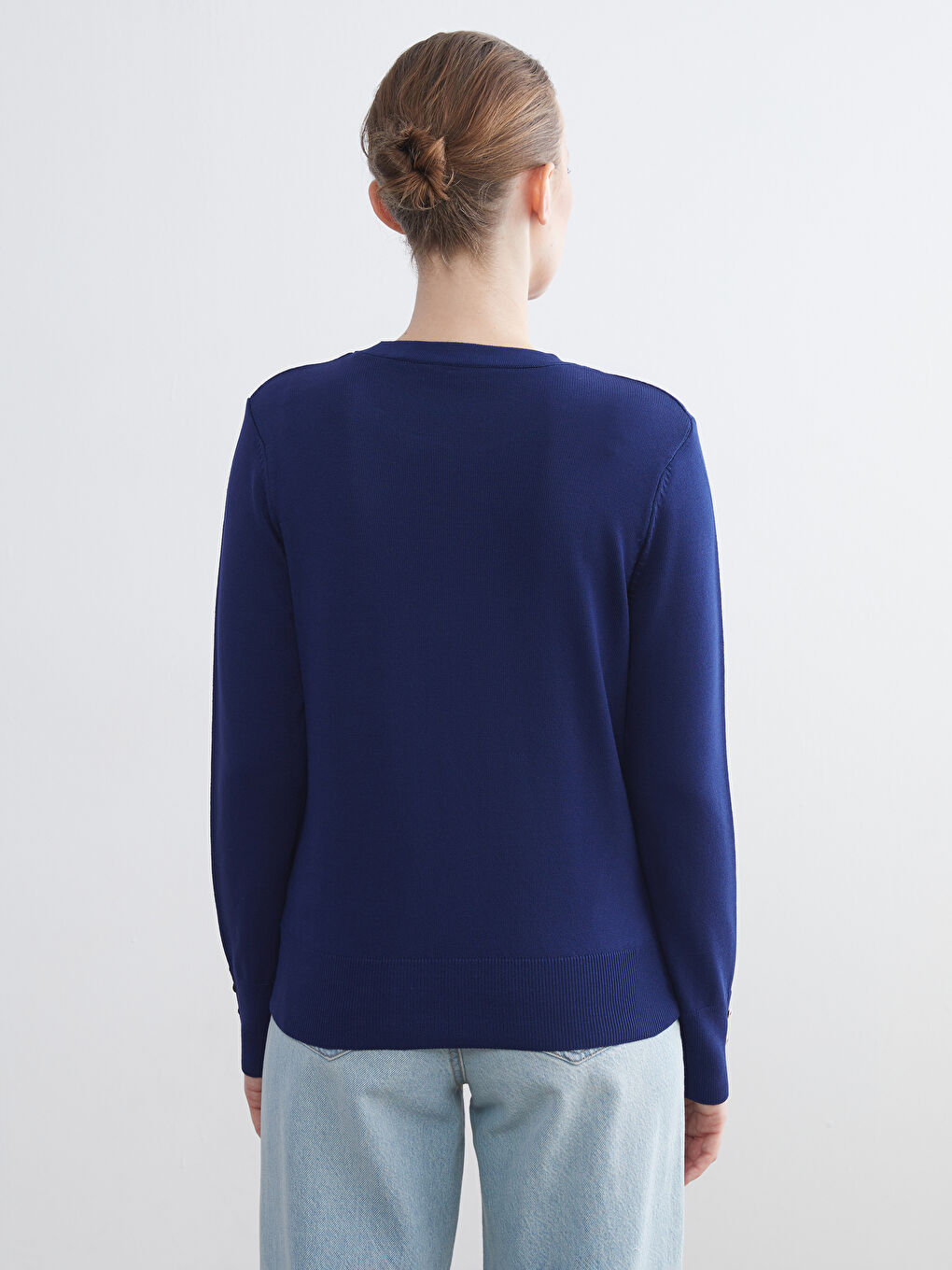 Crew Neck Women's Knitwear Sweater-4