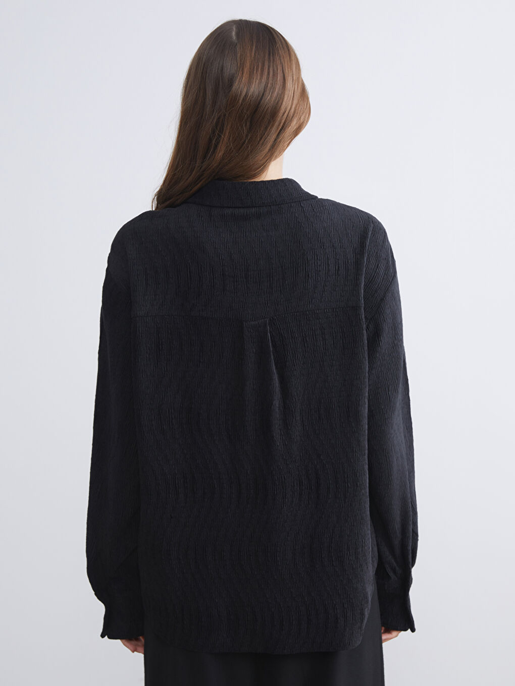 Textured Velvet Women's Shirt-3