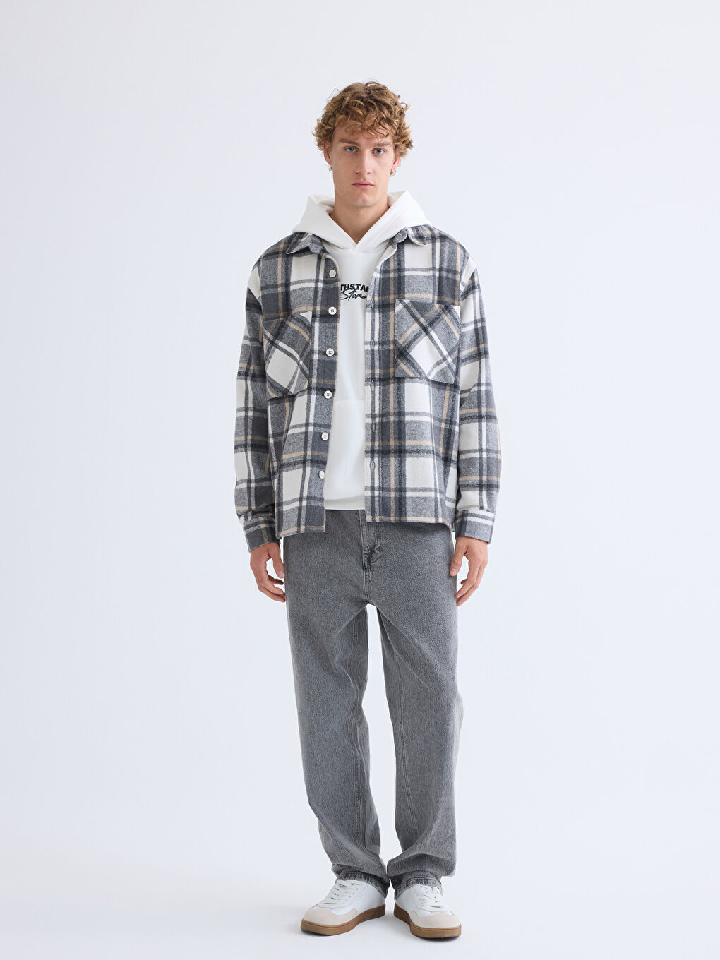 Regular Fit Plaid Men's Shirt-1