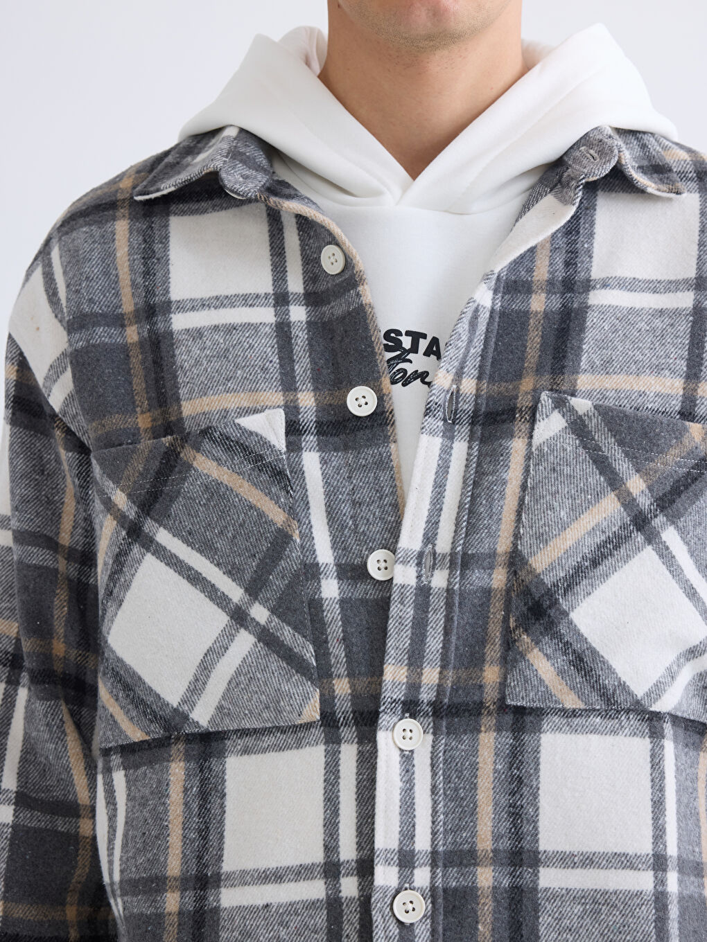 Regular Fit Plaid Men's Shirt-2