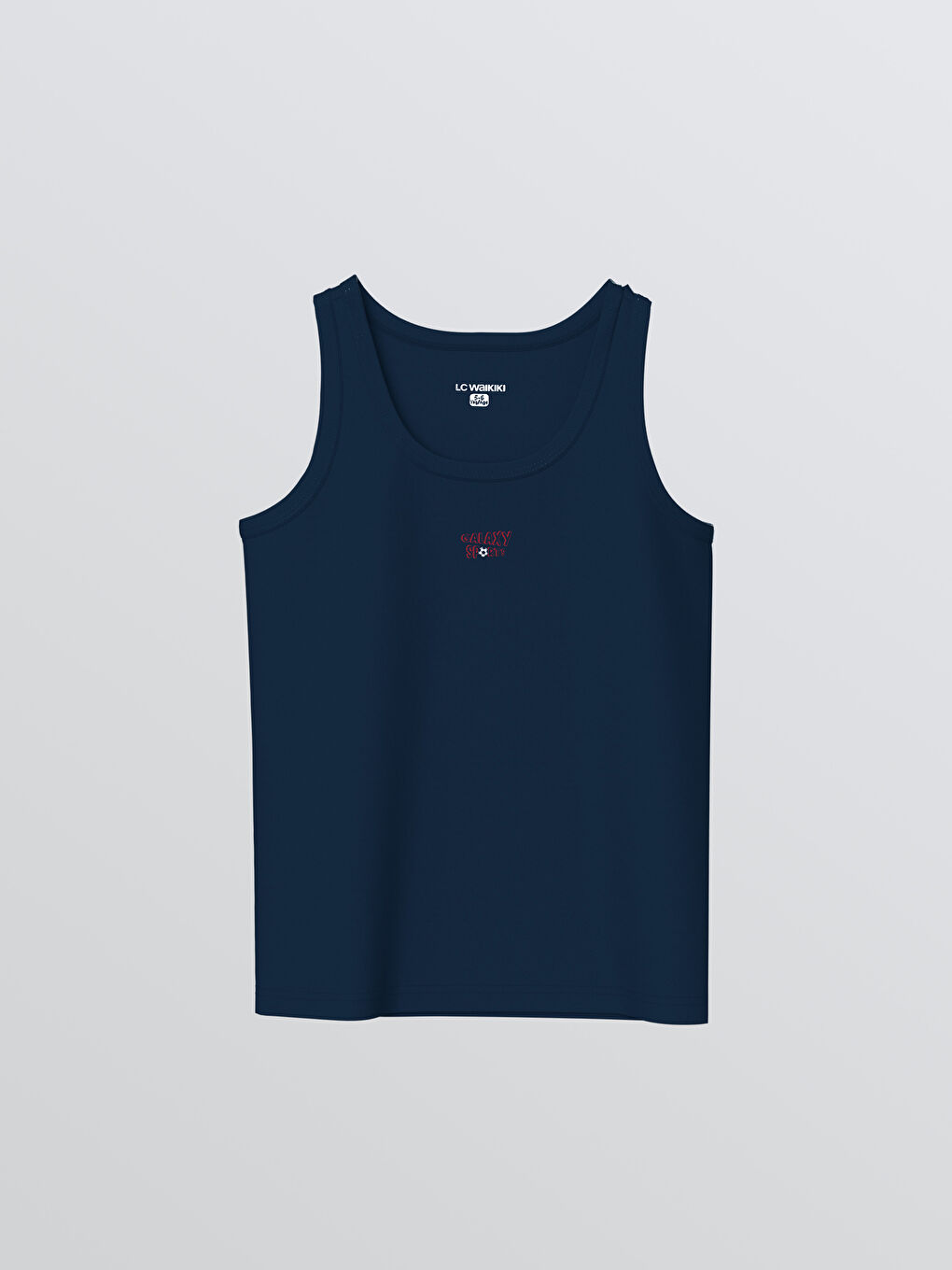 Lacivert Bisiklet Yaka Erkek Çocuk Atlet