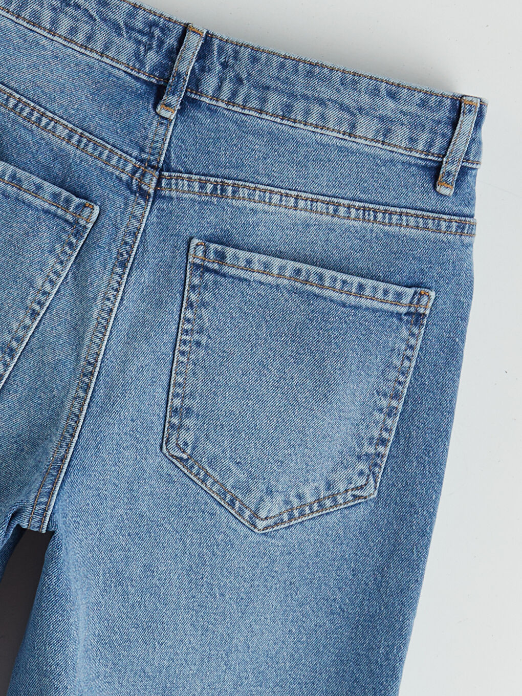 İndigo Wideleg Kadın Jean Pantolon-5