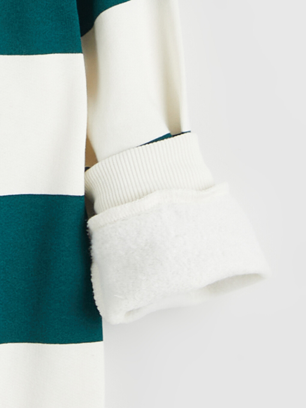Bej Çizgili Erkek Çocuk Sweatshirt-3