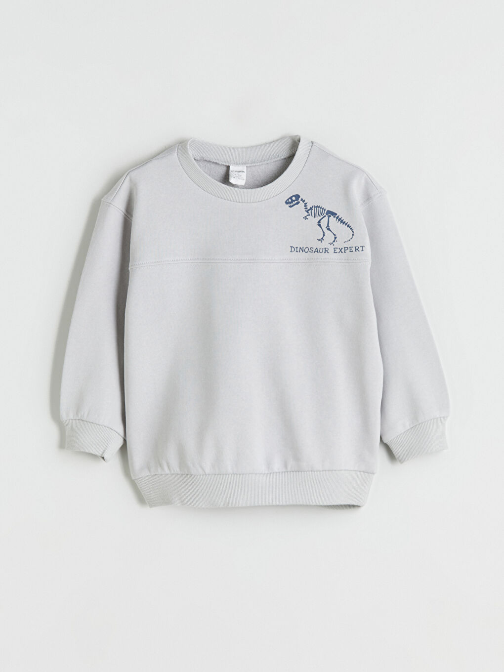 Gri Baskılı Erkek Çocuk Sweatshirt