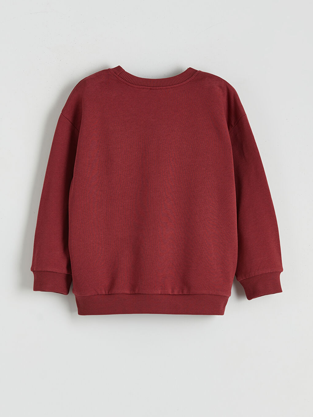 Bordo Baskılı Erkek Çocuk Sweatshirt