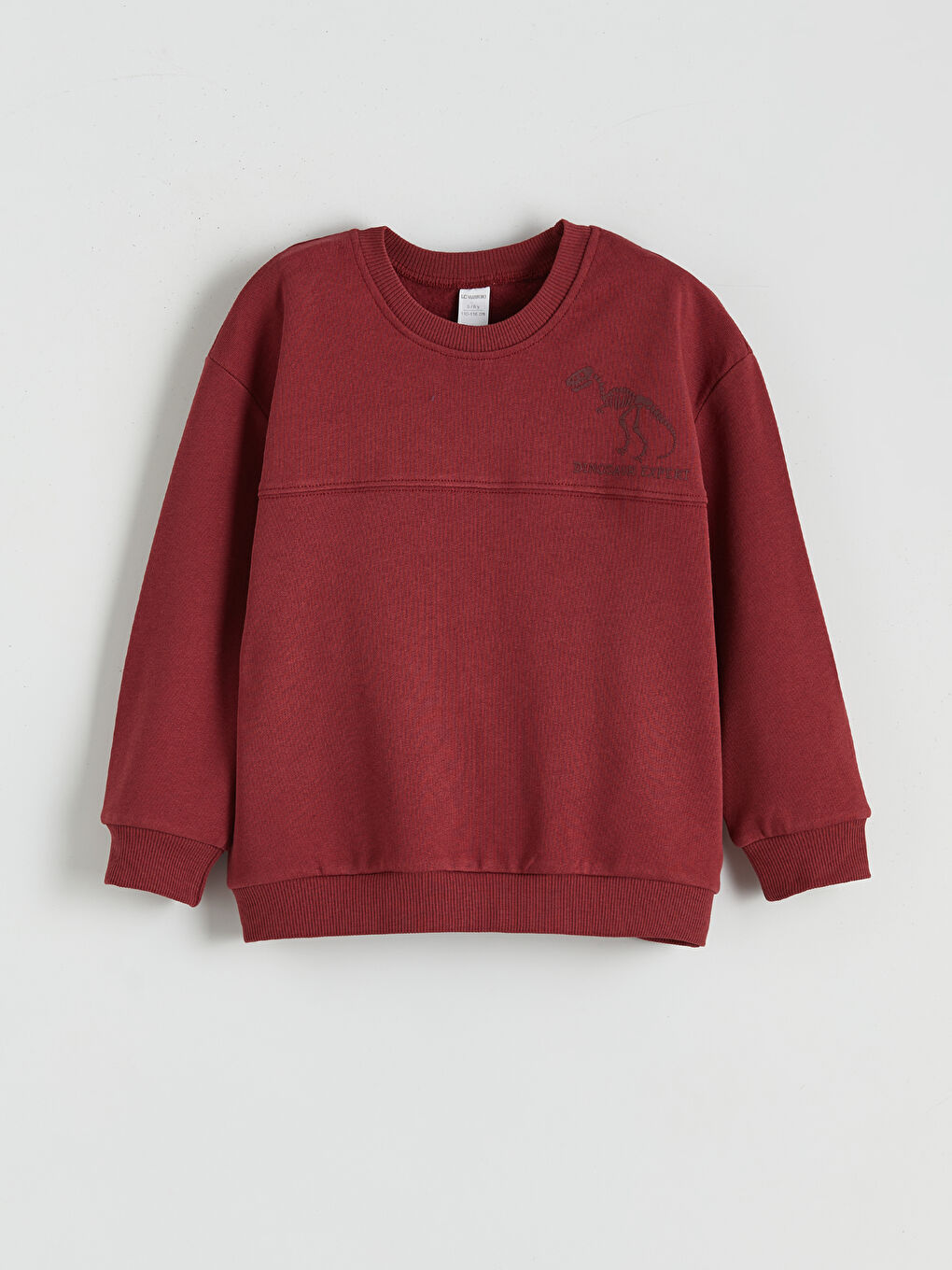 Bordo Baskılı Erkek Çocuk Sweatshirt-1