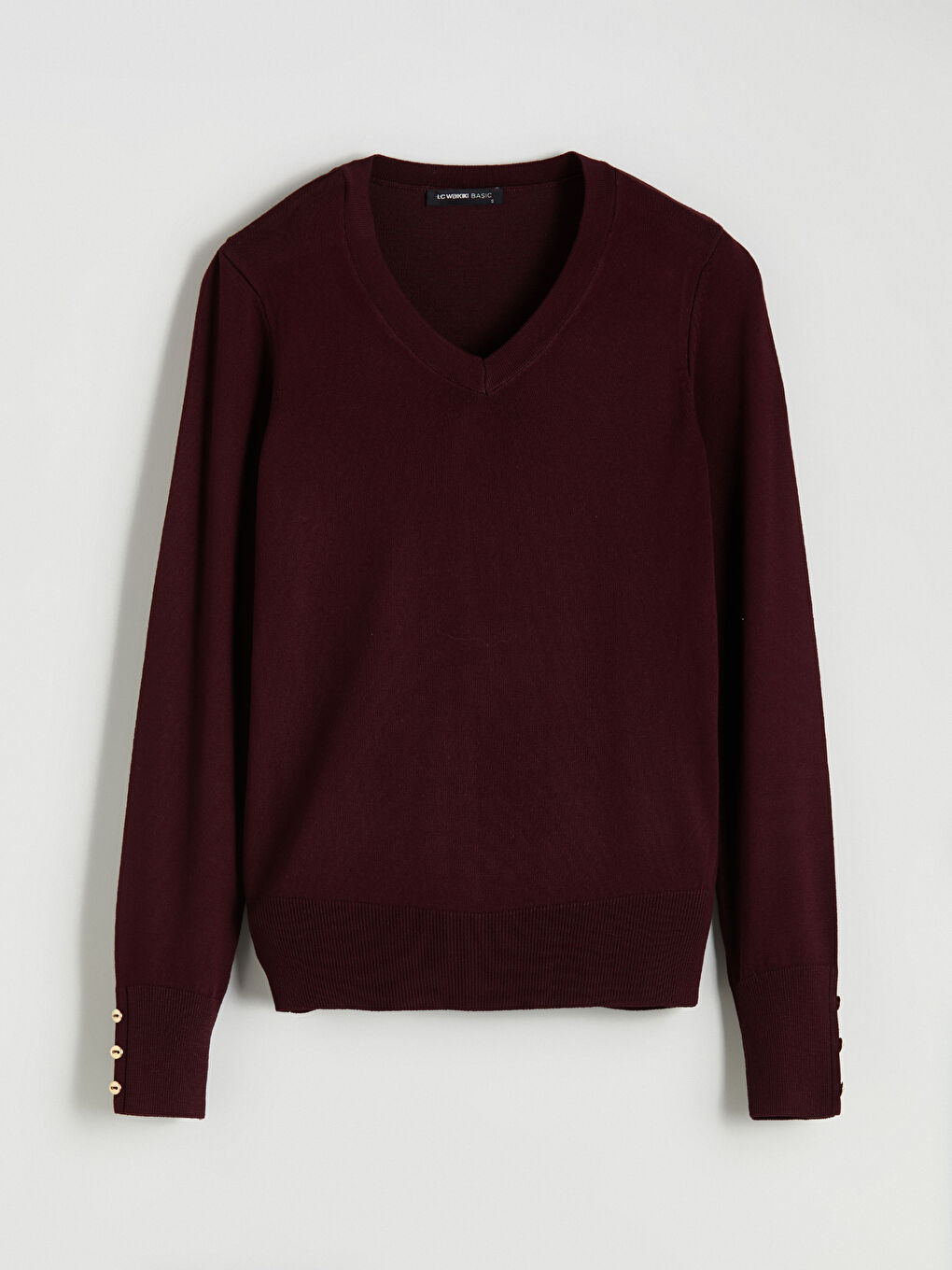 V Neck Women's Knitwear Sweater-4