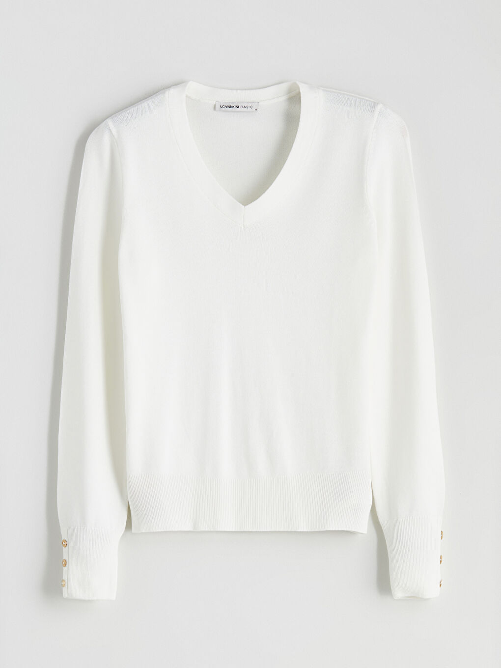 V Neck Women's Knitwear Sweater-4