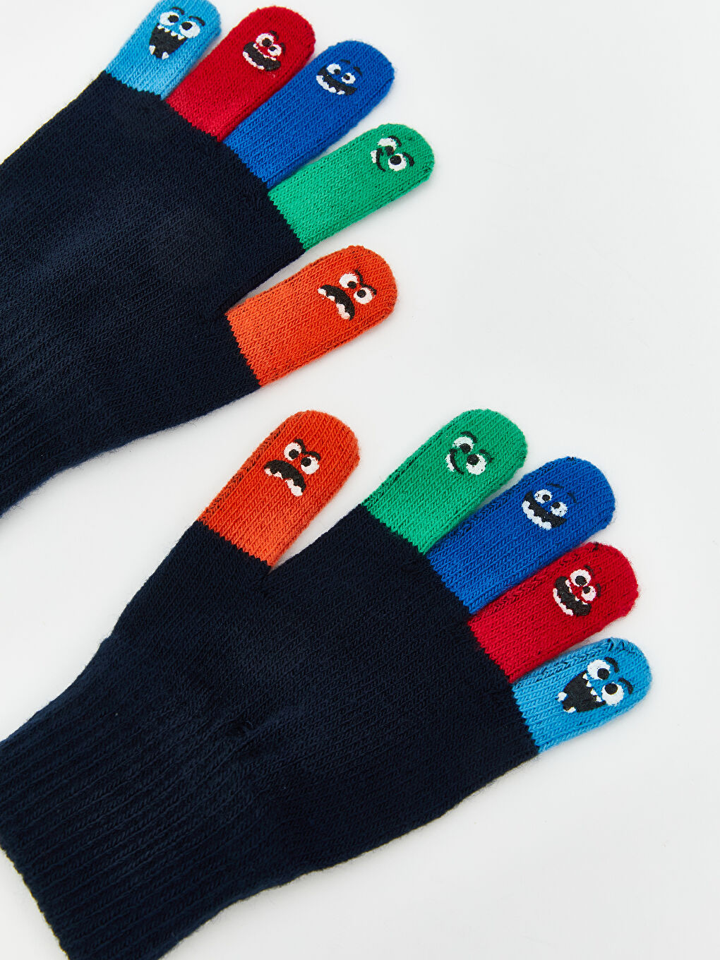 Color Block Boys' Gloves-2