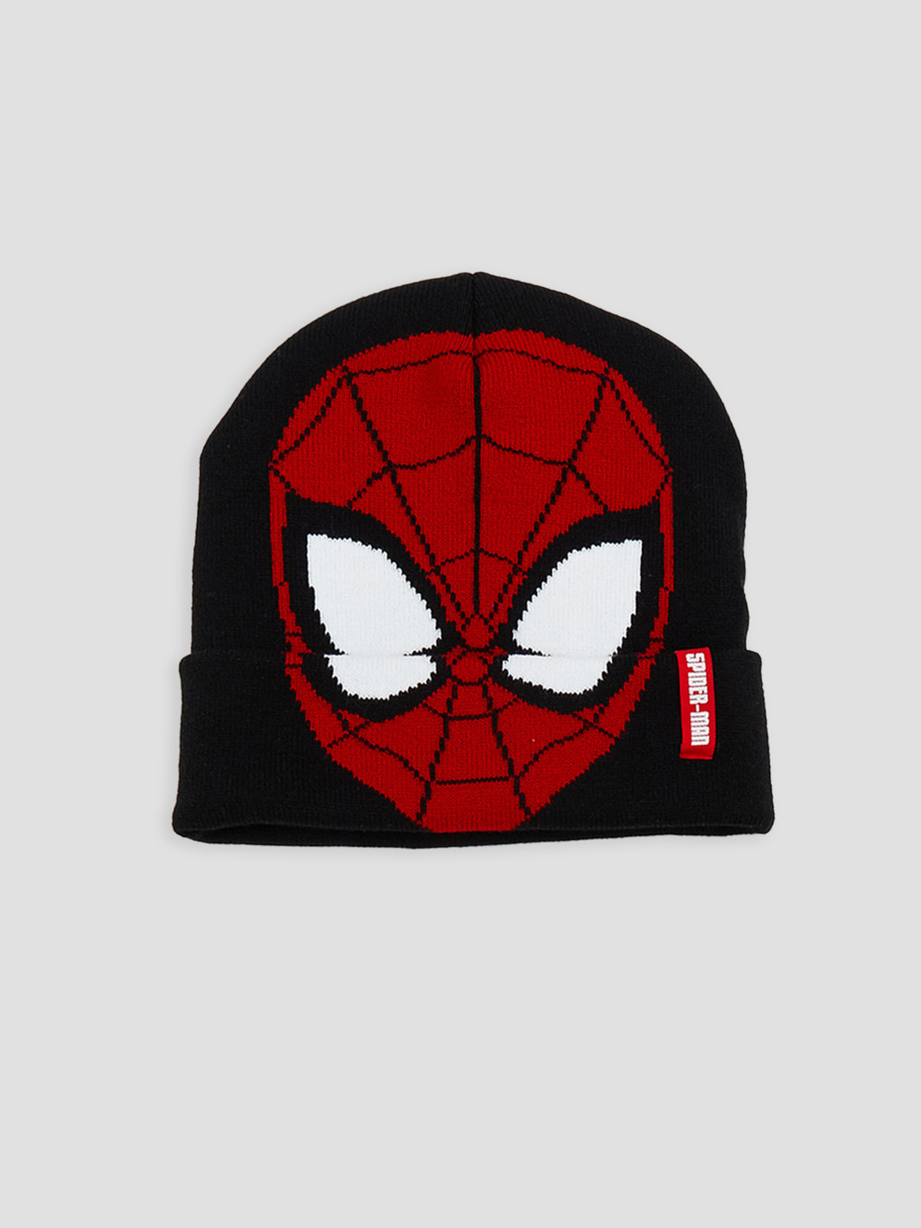 Siyah Spiderman Nakışlı Erkek Çocuk Bere