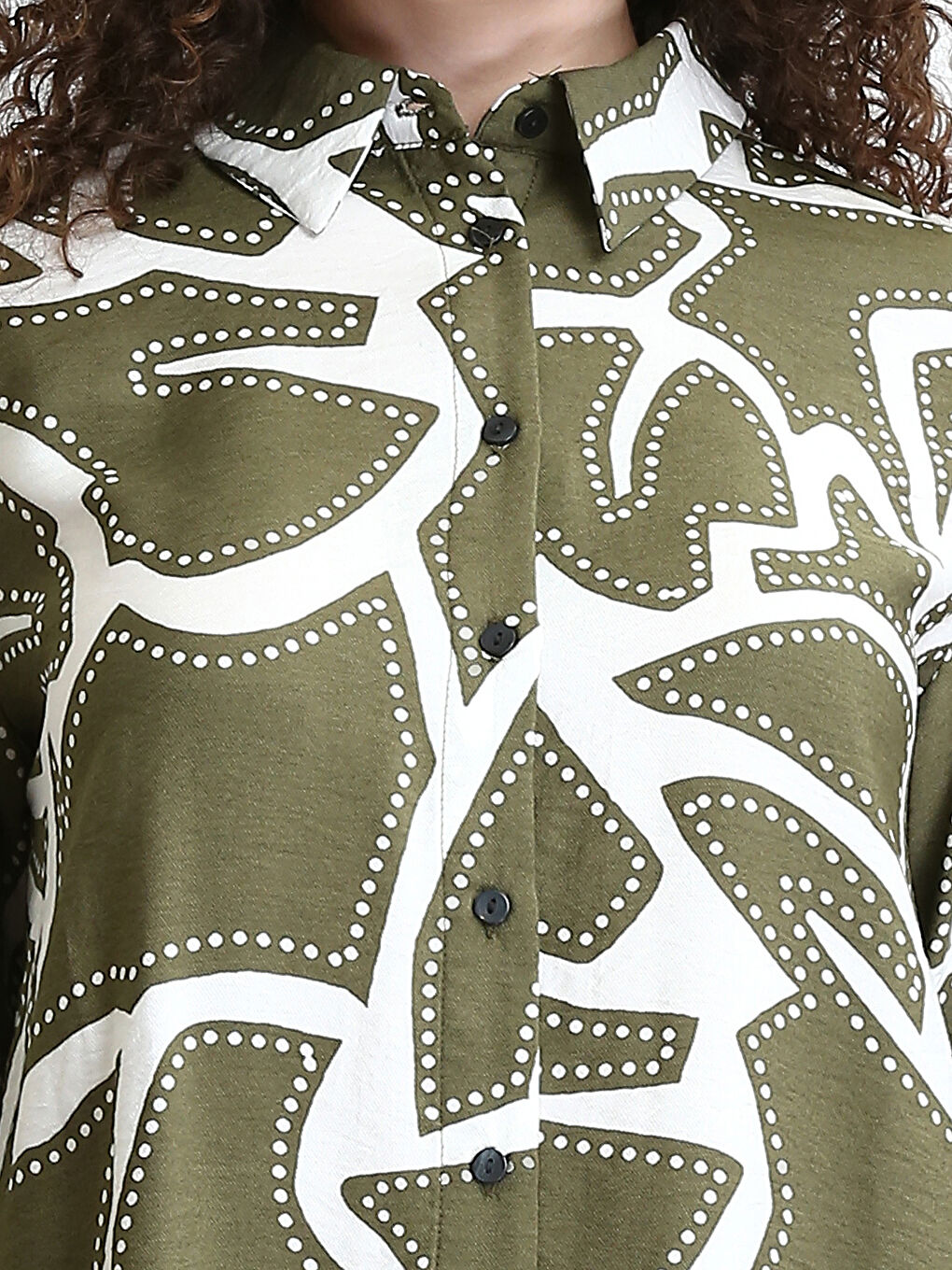 Batik Patterned Women's Shirt Tunic-2