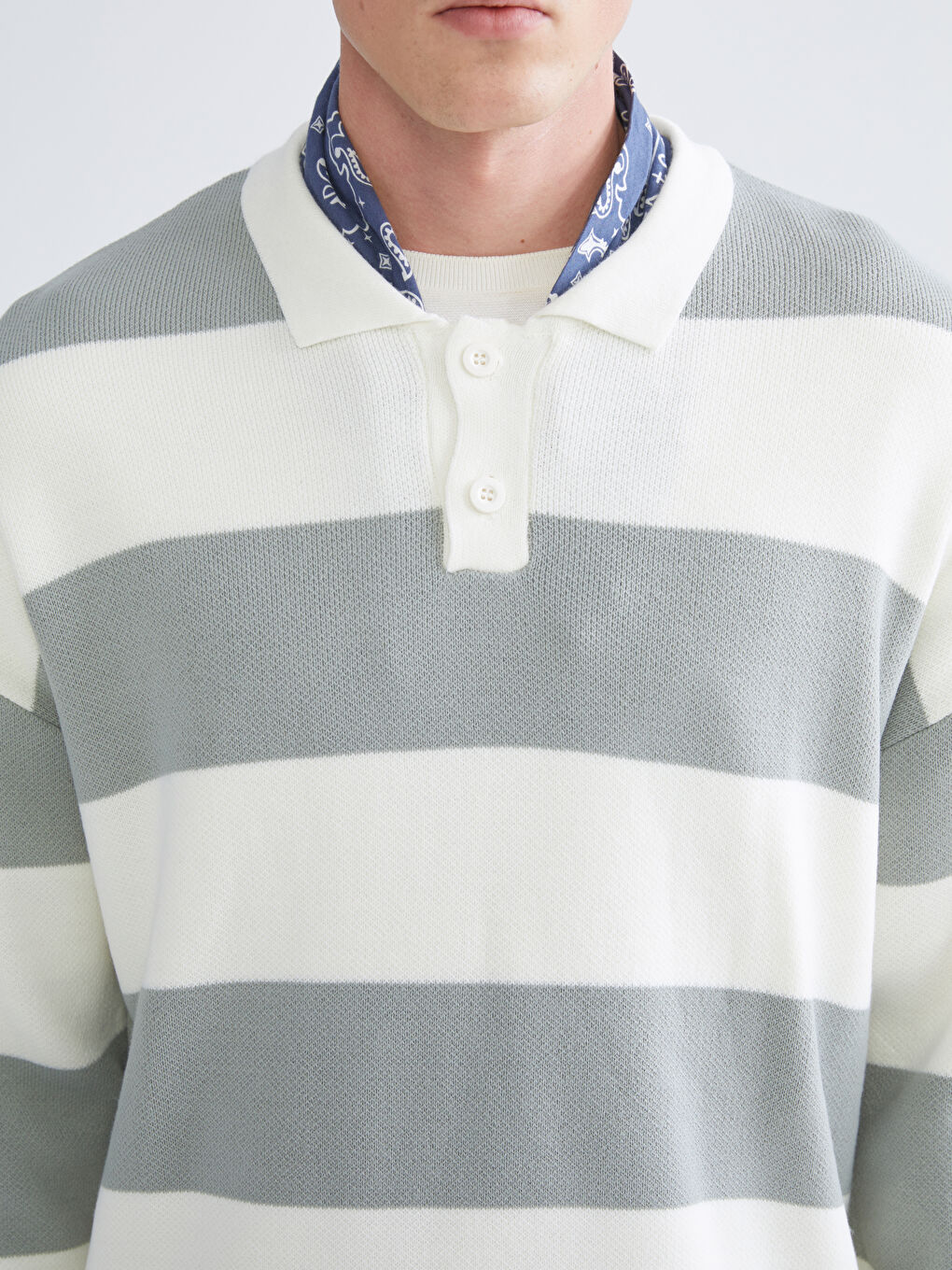 Polo Neck Men's Sweater-2