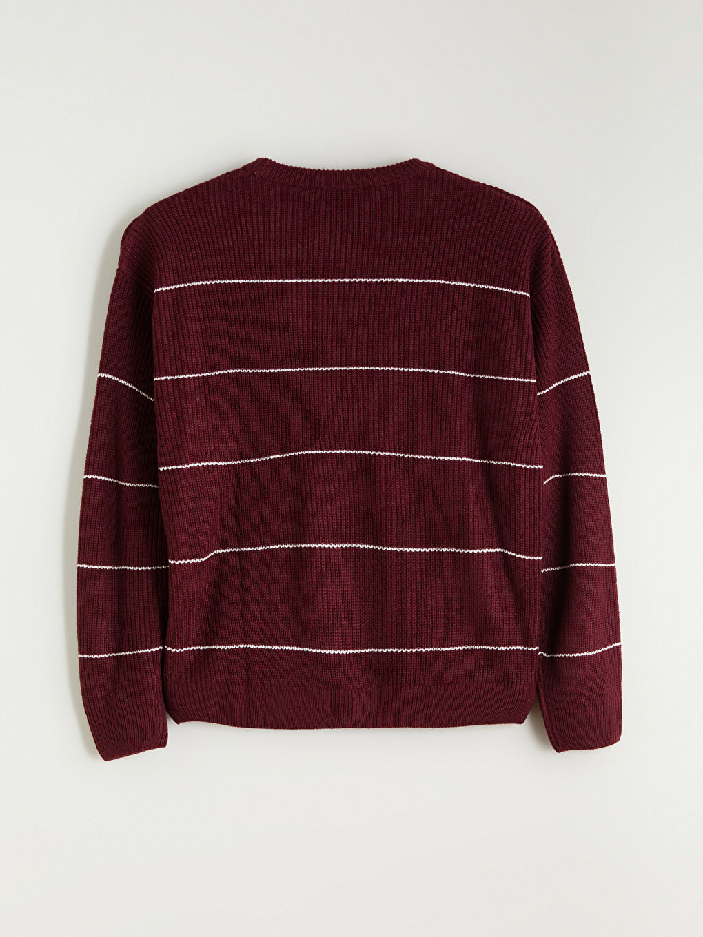 Crew Neck Striped Men's Knitwear Sweater-5