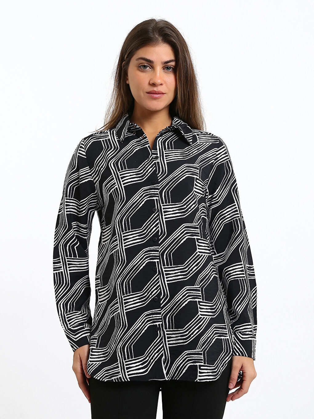 Patterned Women's Shirt