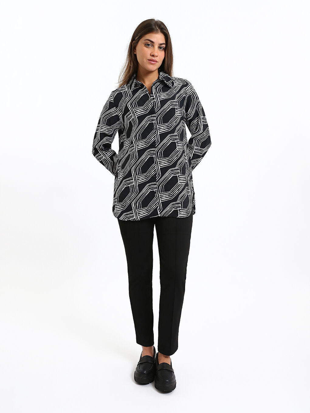 Patterned Women's Shirt-1