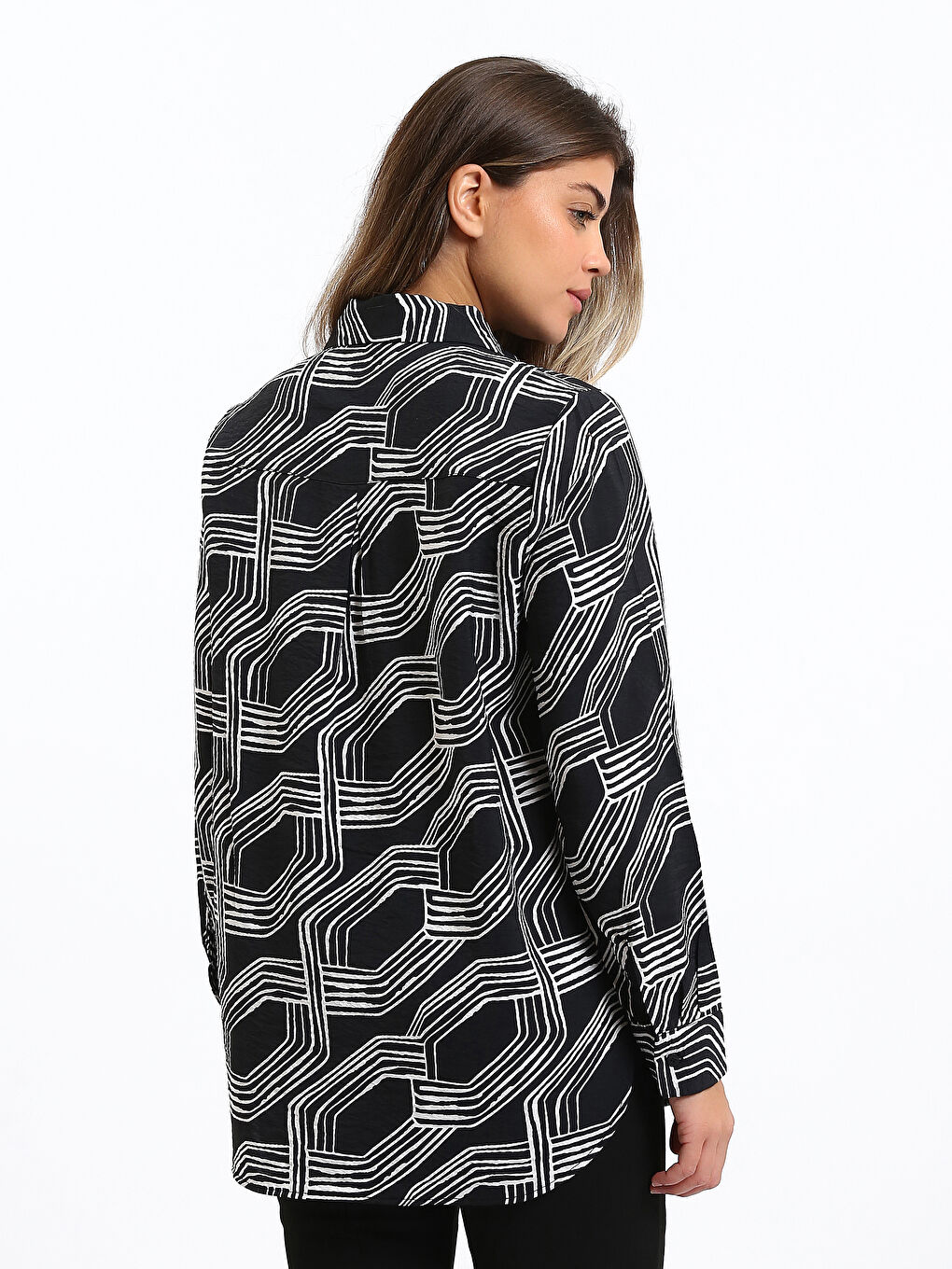 Patterned Women's Shirt-4