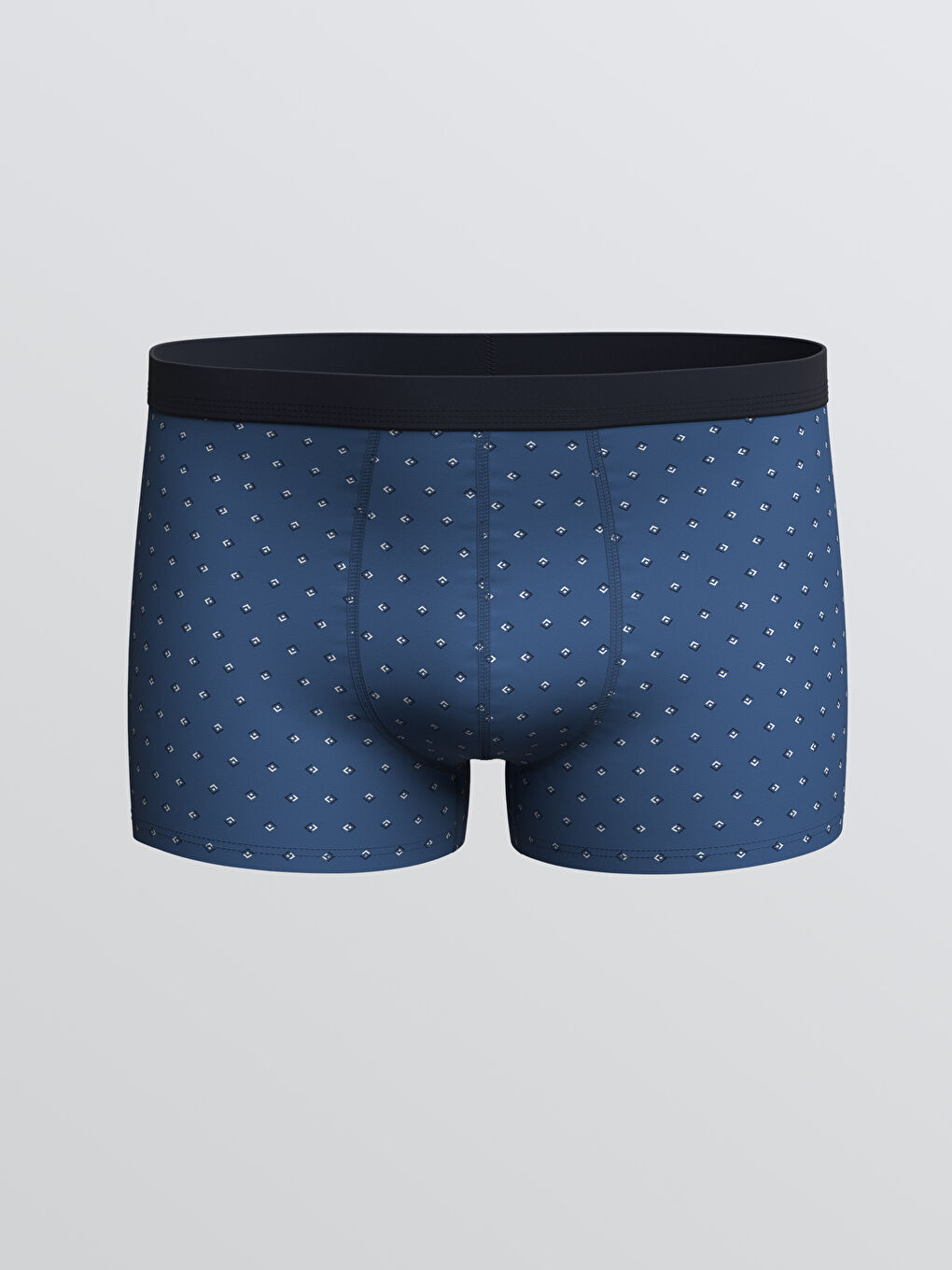 Lacivert Standart Kalıp Pamuklu Esnek Erkek Boxer 5'li-1