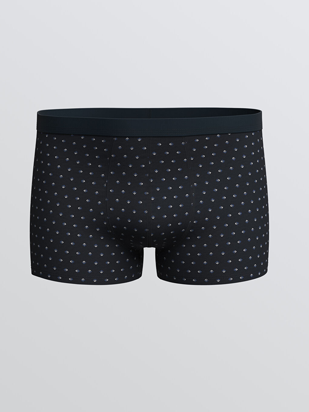 Lacivert Standart Kalıp Pamuklu Esnek Erkek Boxer 5'li-3