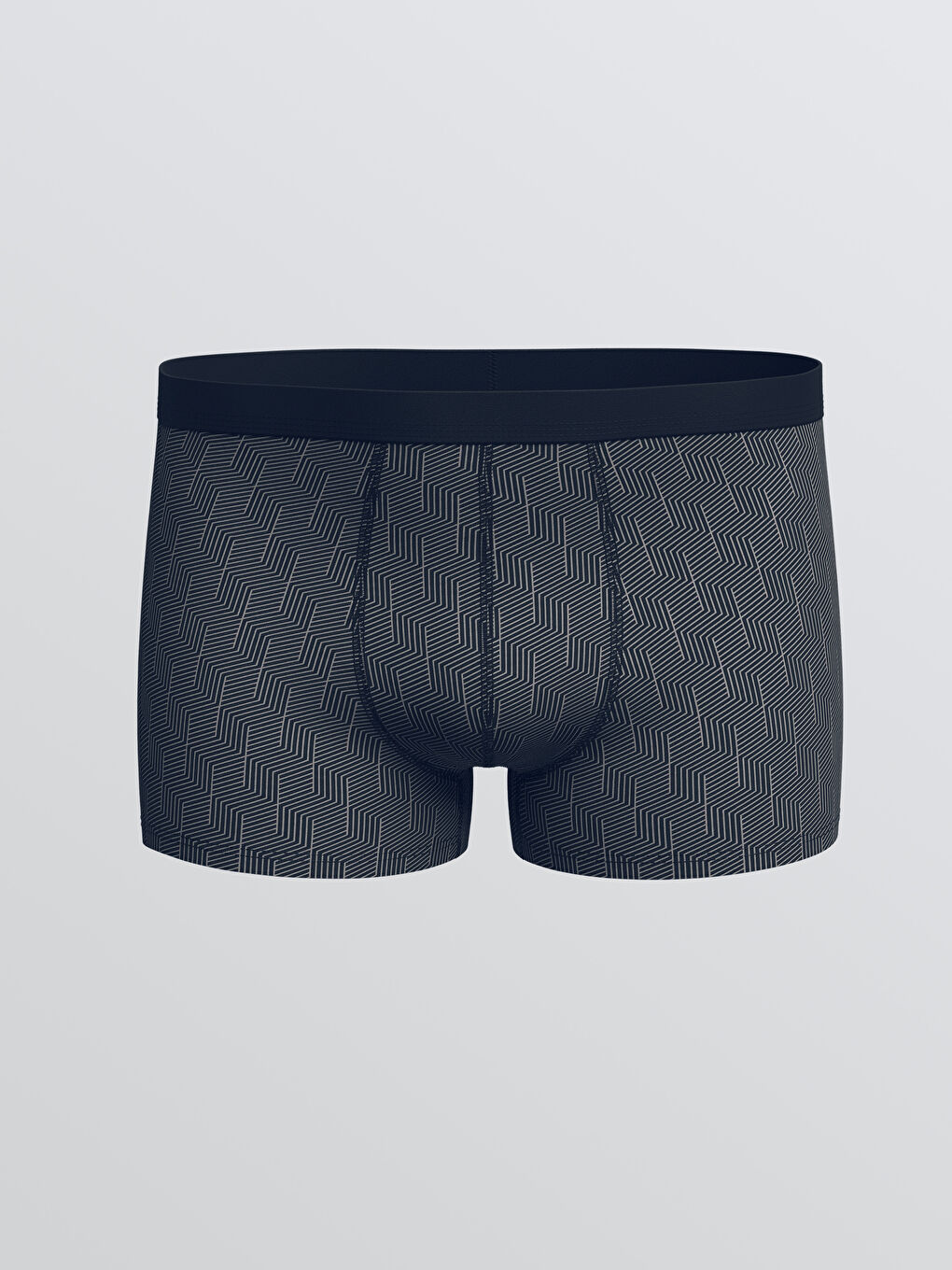 Lacivert Standart Kalıp Pamuklu Esnek Erkek Boxer 5'li-5