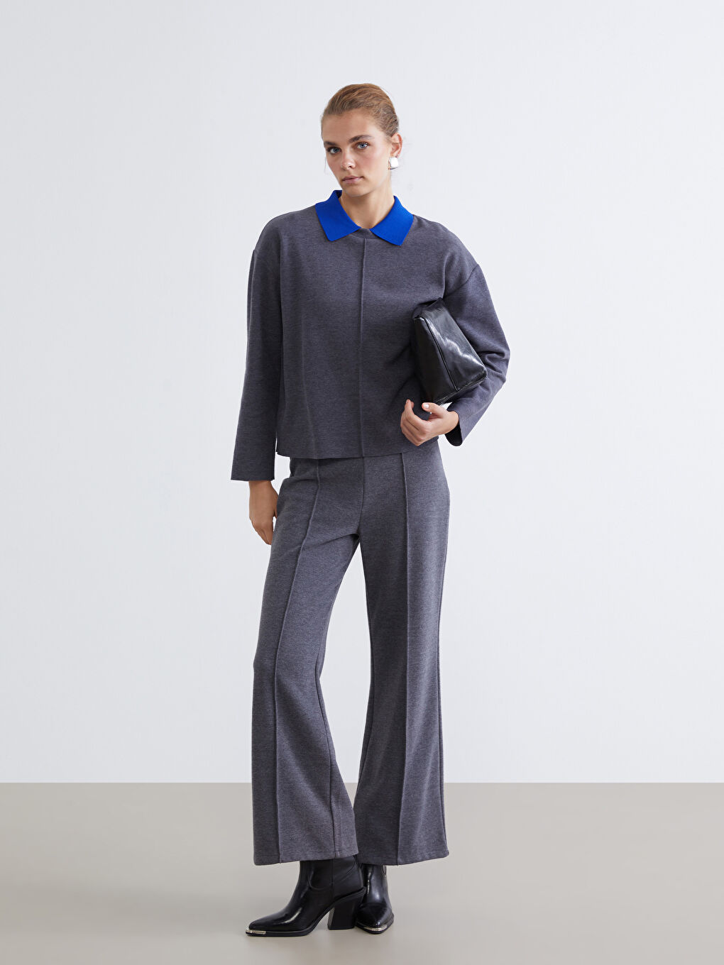 Elasticated Waist Women's Knitwear Trousers