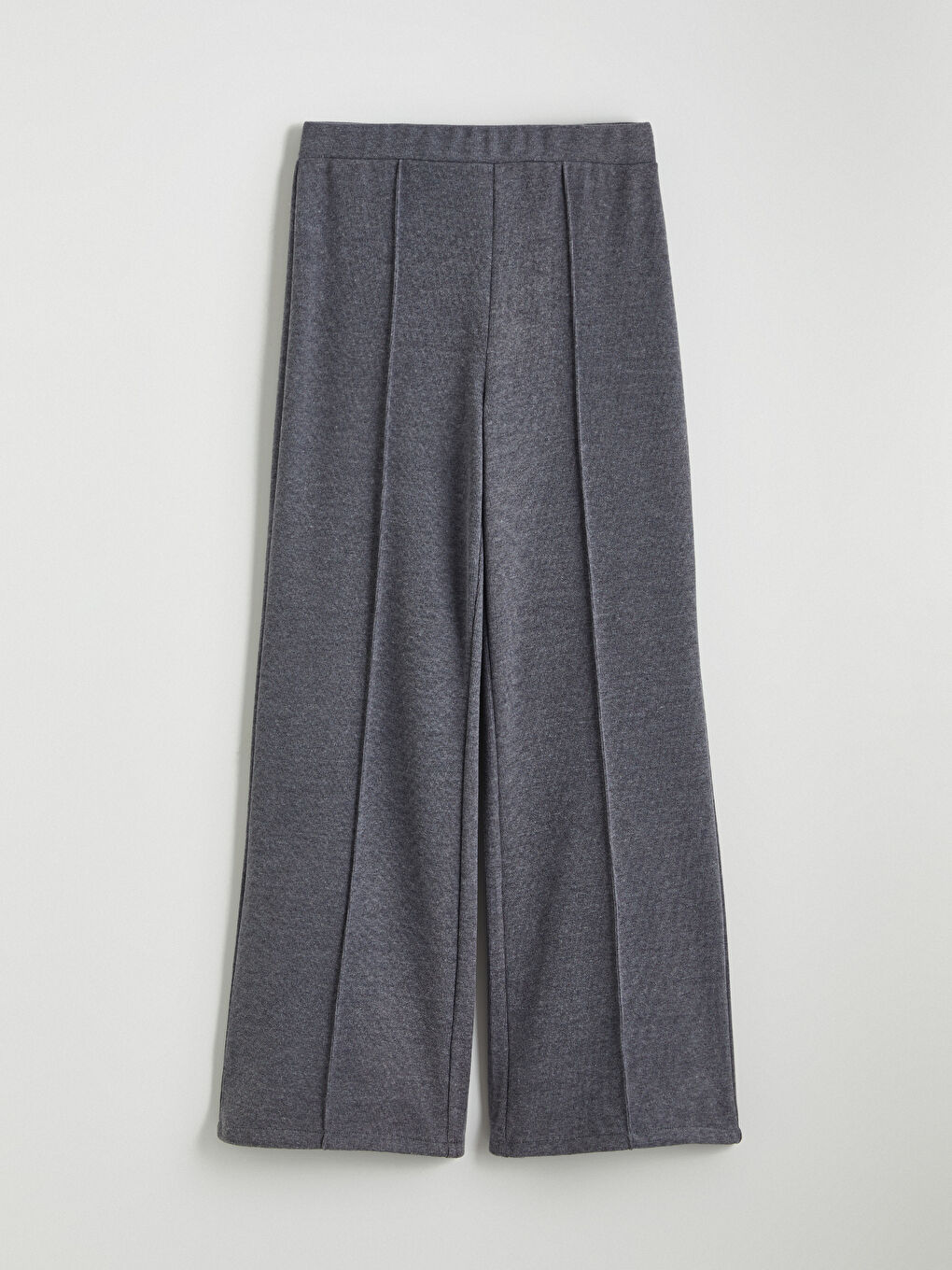 Elasticated Waist Women's Knitwear Trousers-4