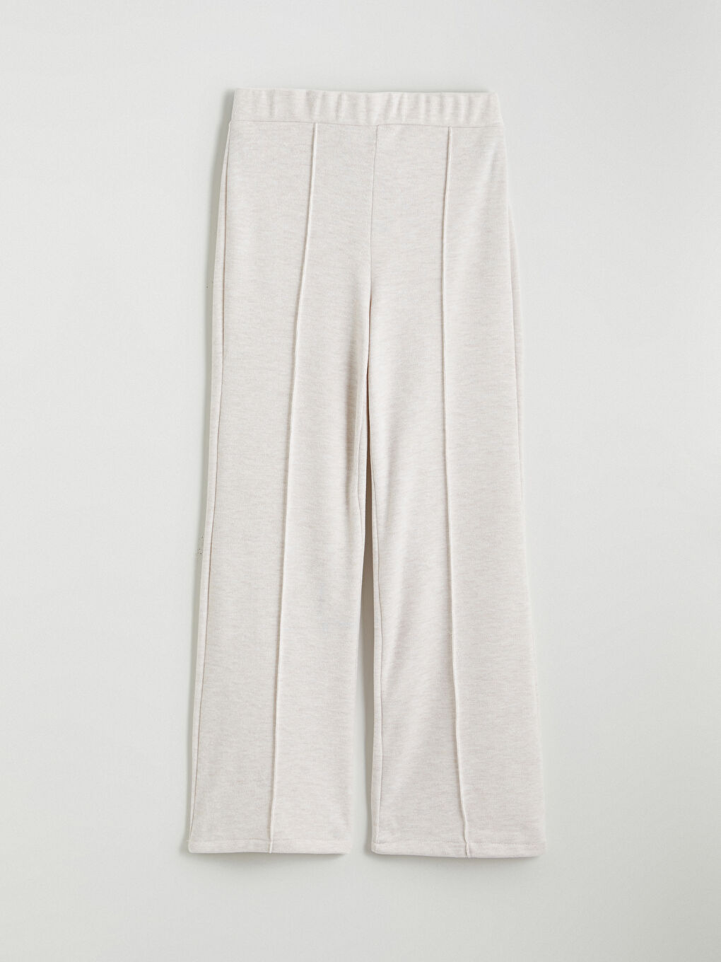 Elasticated Waist Women's Knitwear Trousers-4