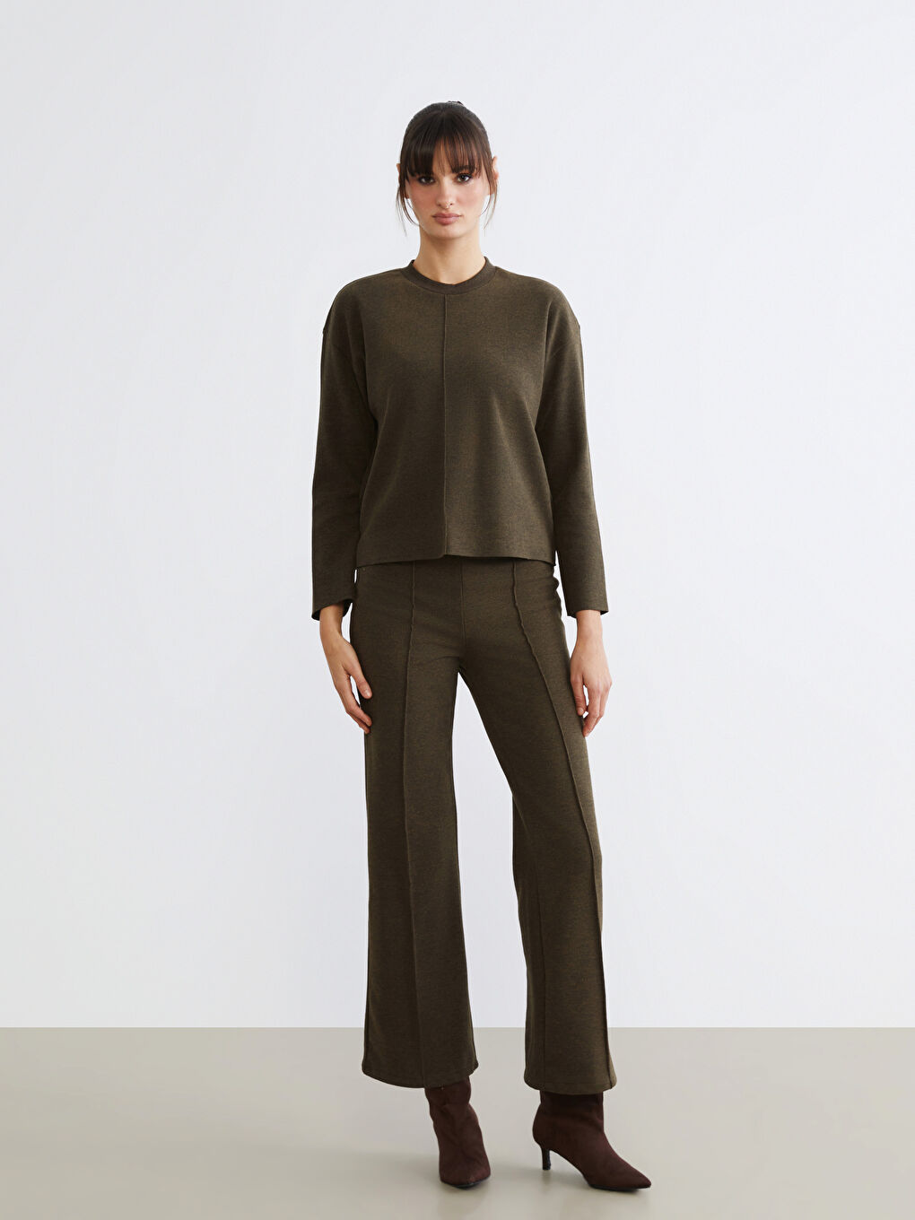 Elasticated Waist Women's Knitwear Trousers