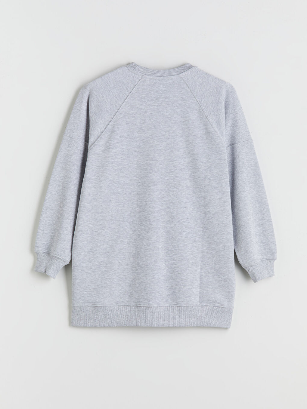 Gri İstanbul Baskılı Oversize Kadın Sweatshirt Tunik-5