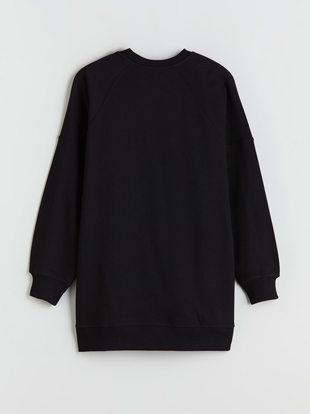 Siyah İstanbul Baskılı Oversize Kadın Sweatshirt Tunik-5