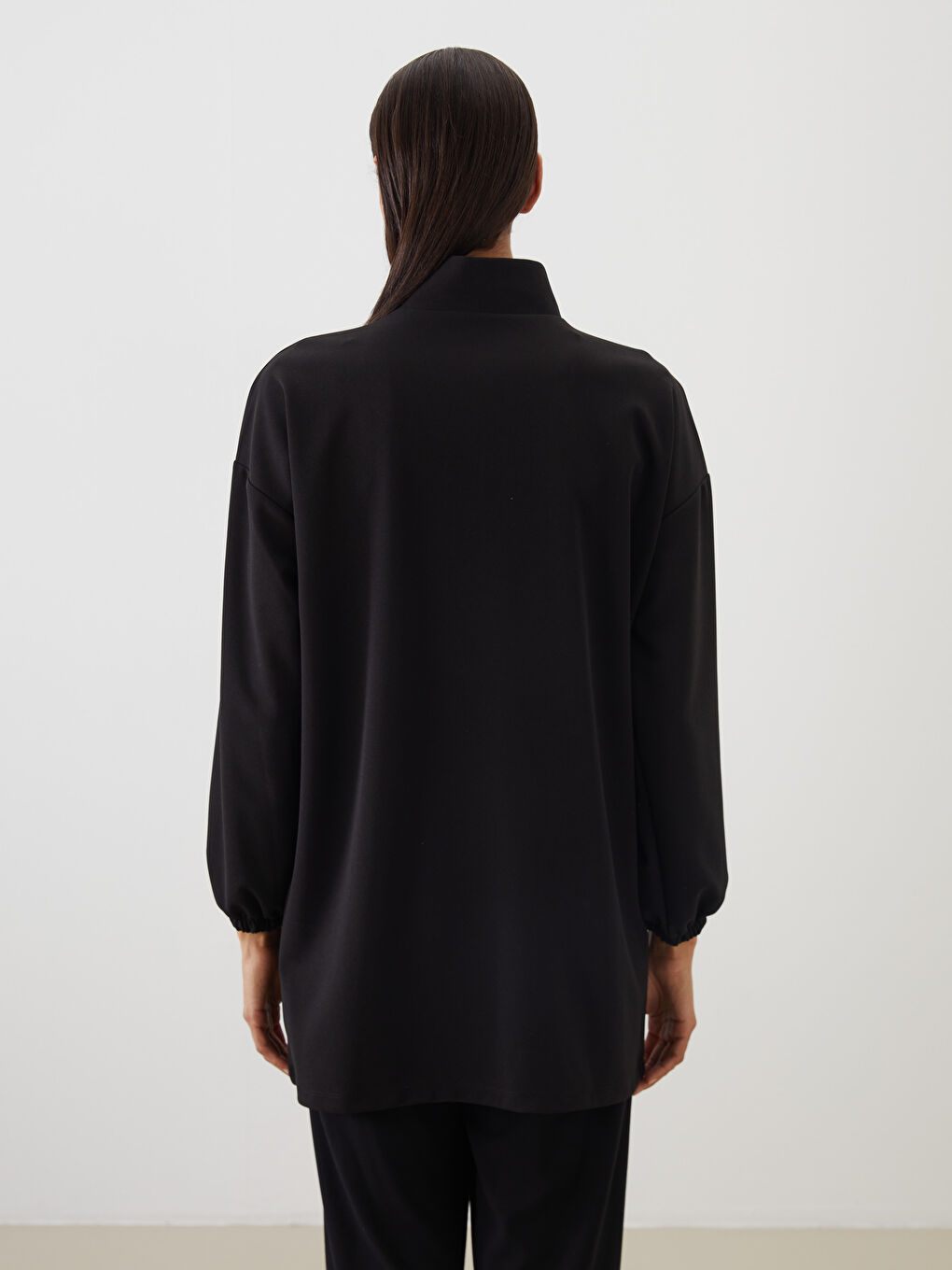 LCW Modest Funnel Neck Oversize Women's Sweatshirt Tunic -W5DH87Z8-CVL