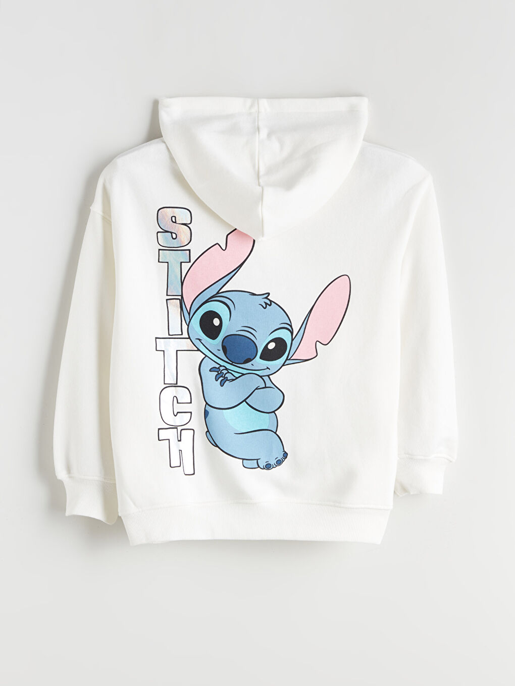 Hooded Stitch Printed Girls' Sweatshirt-2