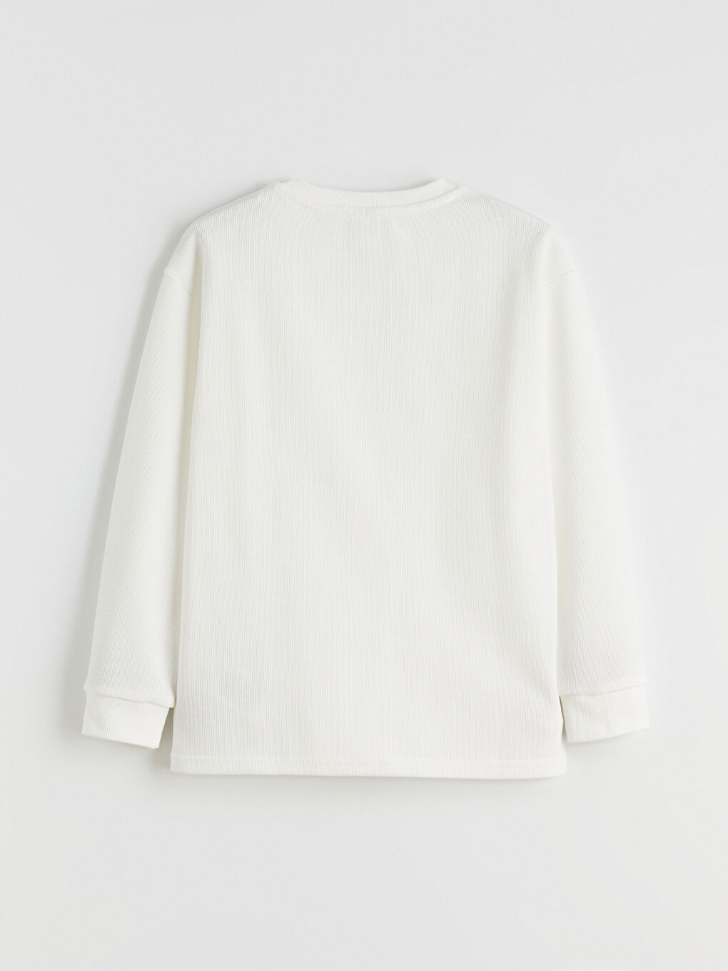 Ekru Bisiklet Yaka Erkek Çocuk Tişört-3