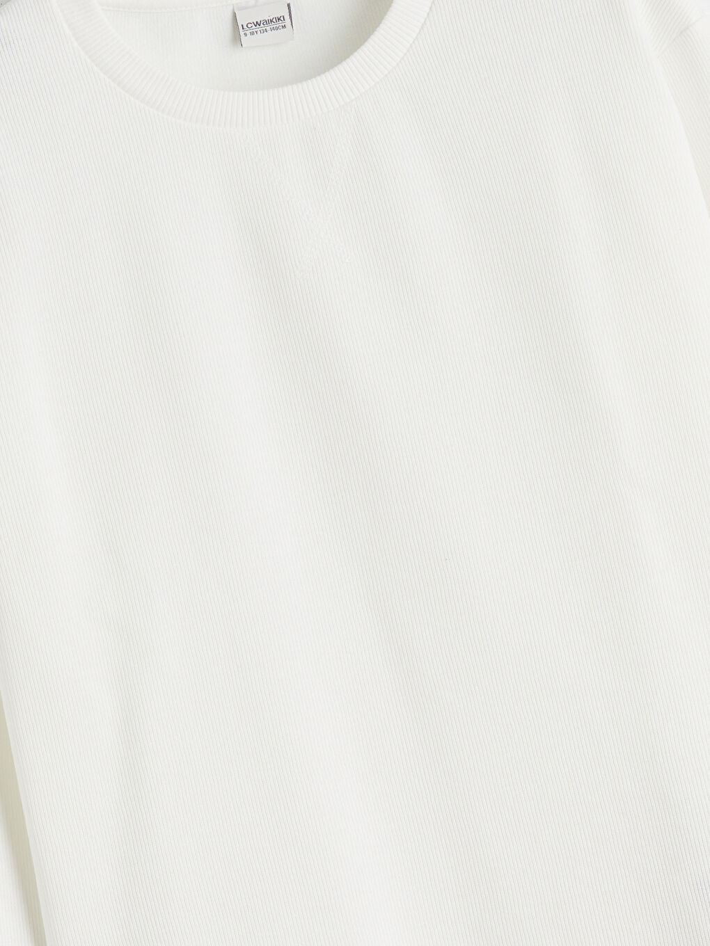 Ekru Bisiklet Yaka Erkek Çocuk Tişört-4